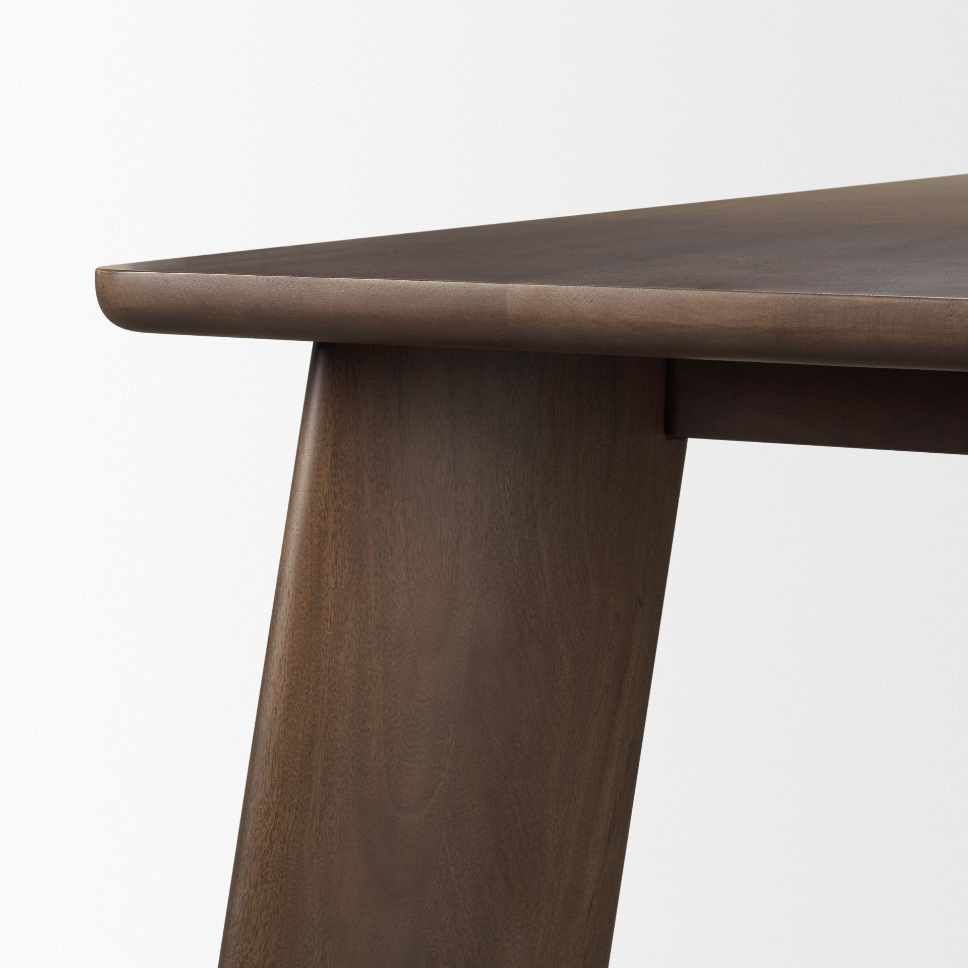 Jonan Solid Dark Brown Mango Wood Rectangular Dining Table