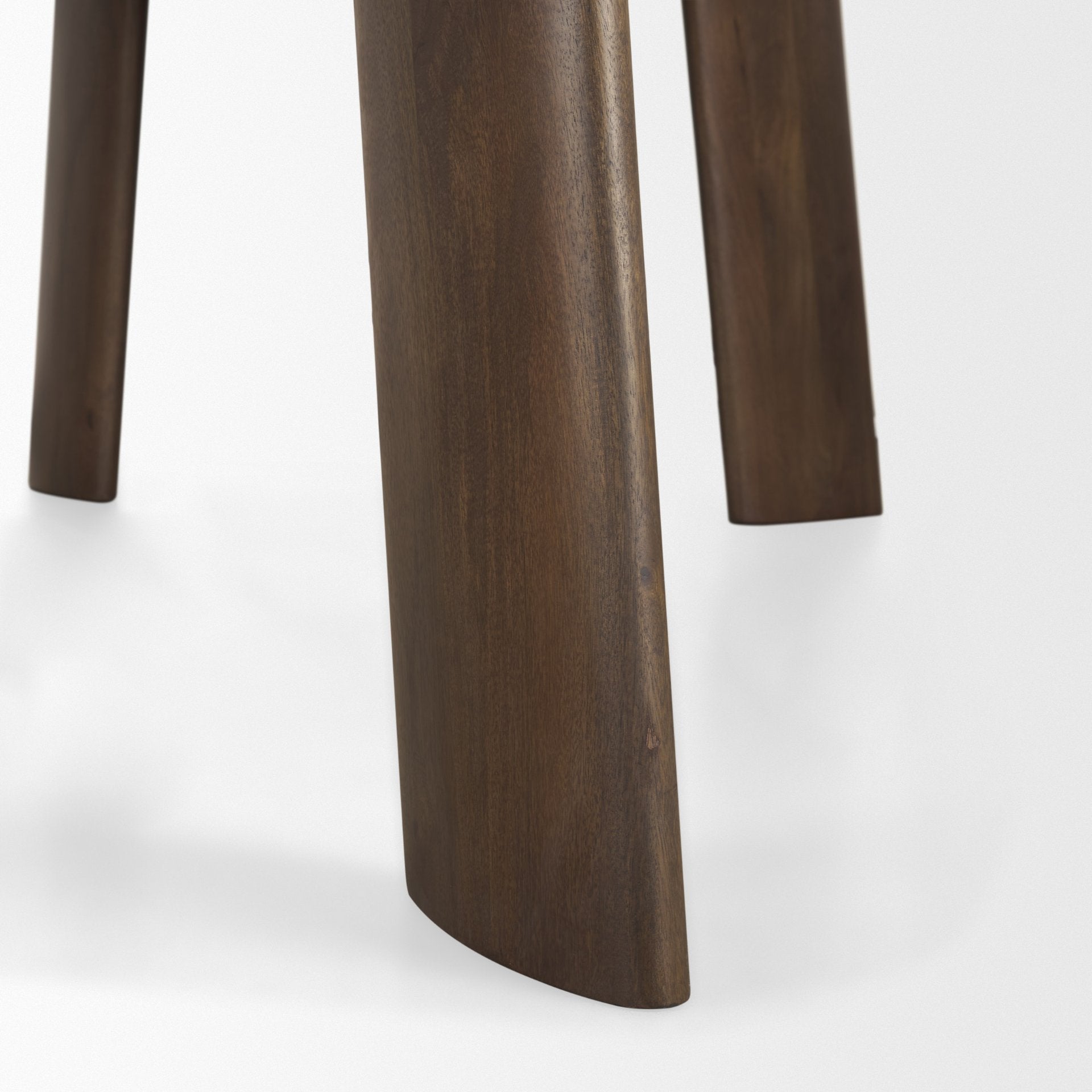 Jonan Solid Dark Brown Mango Wood Rectangular Dining Table