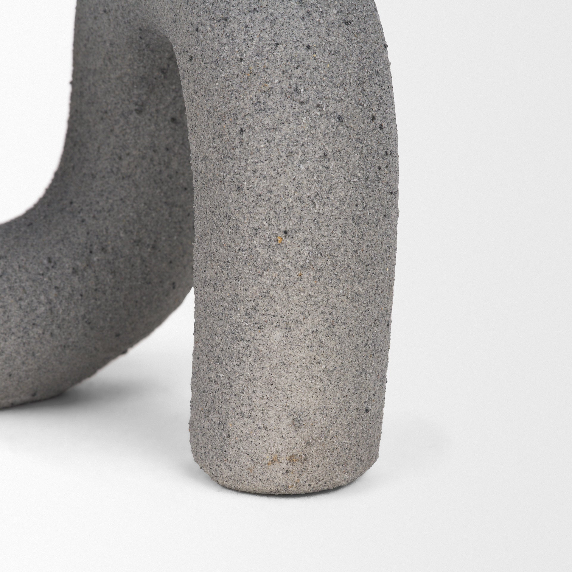 Kailas Resin Textured Concrete Gray Decorative Object