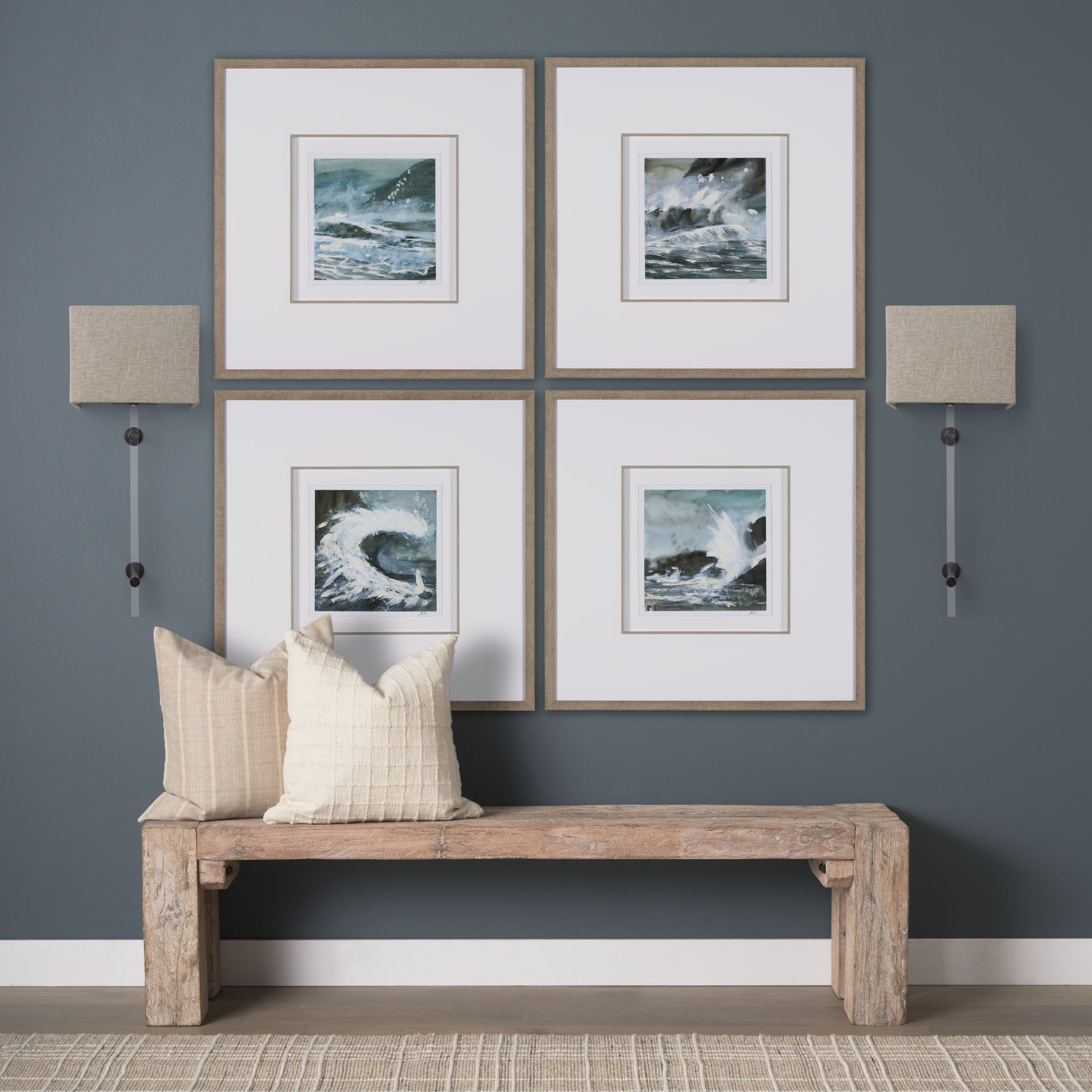 Kinsley Beige Shade W/Transparent Body Wall Sconce