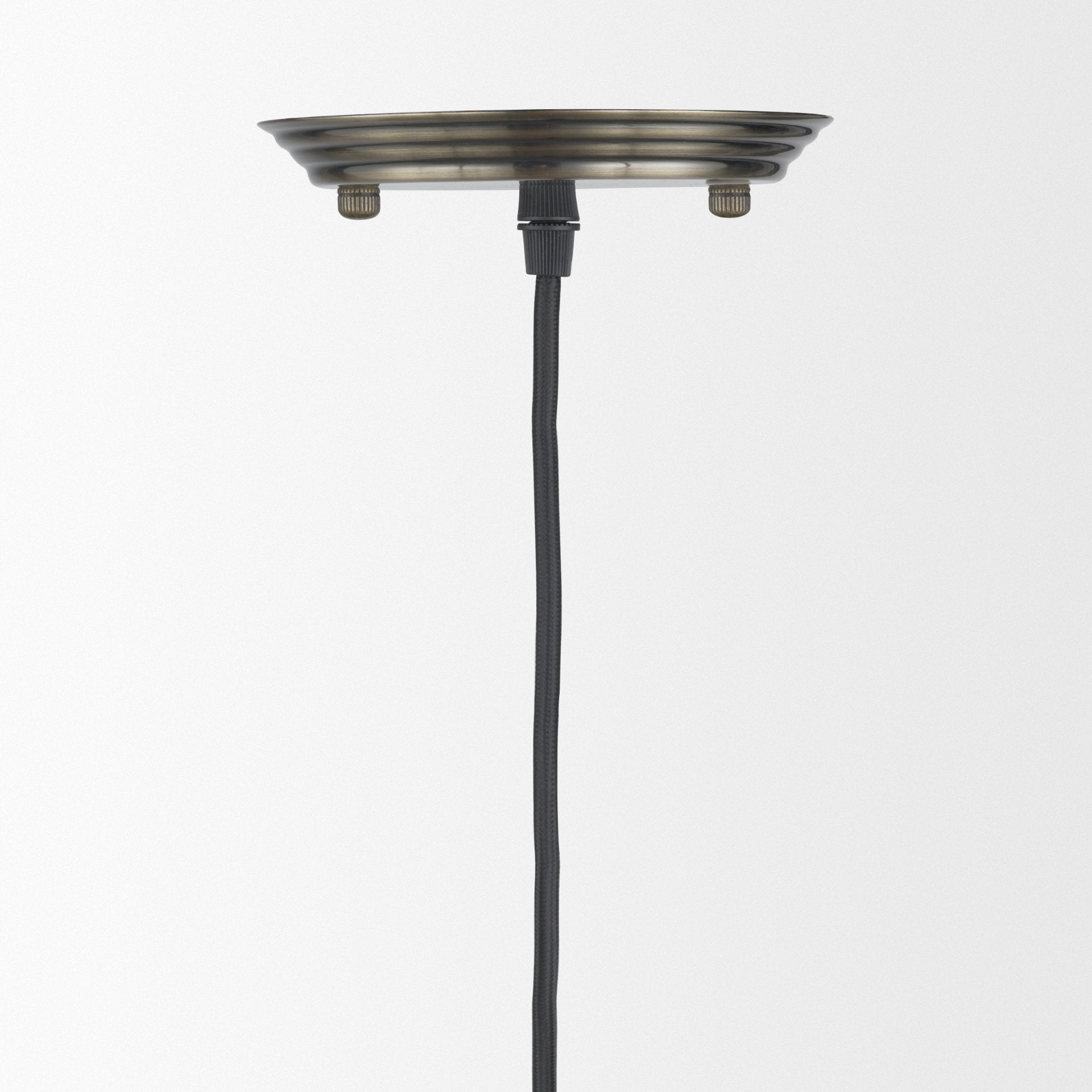 Hines I 4x8 Antiqued-Brass Metal Cage Pendant Light