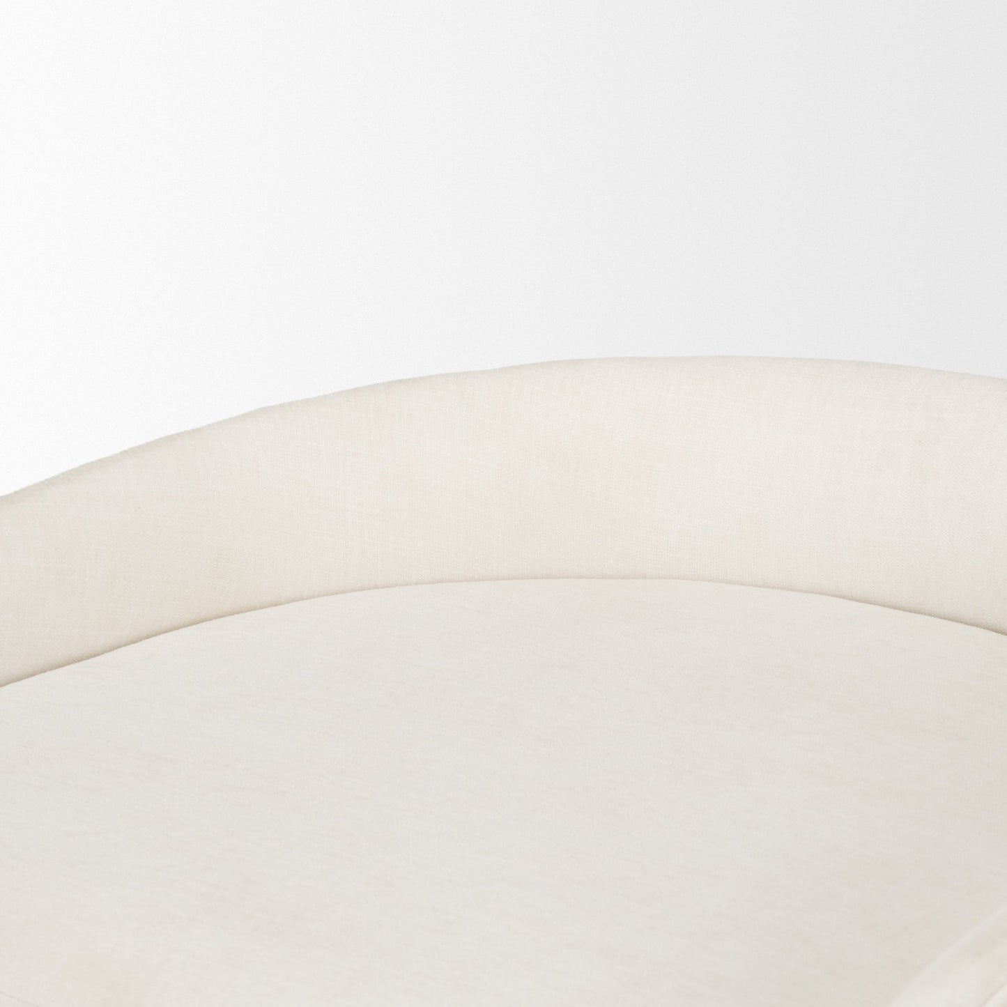 Hollyfield II Cream Fabric Seat W/ Gold Metal Base Counter Stool