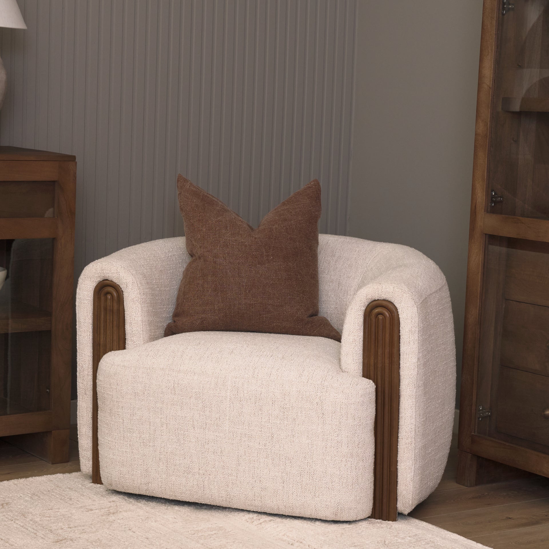 Jack 22x22 Brown Linen Square Decorative Pillow Cover