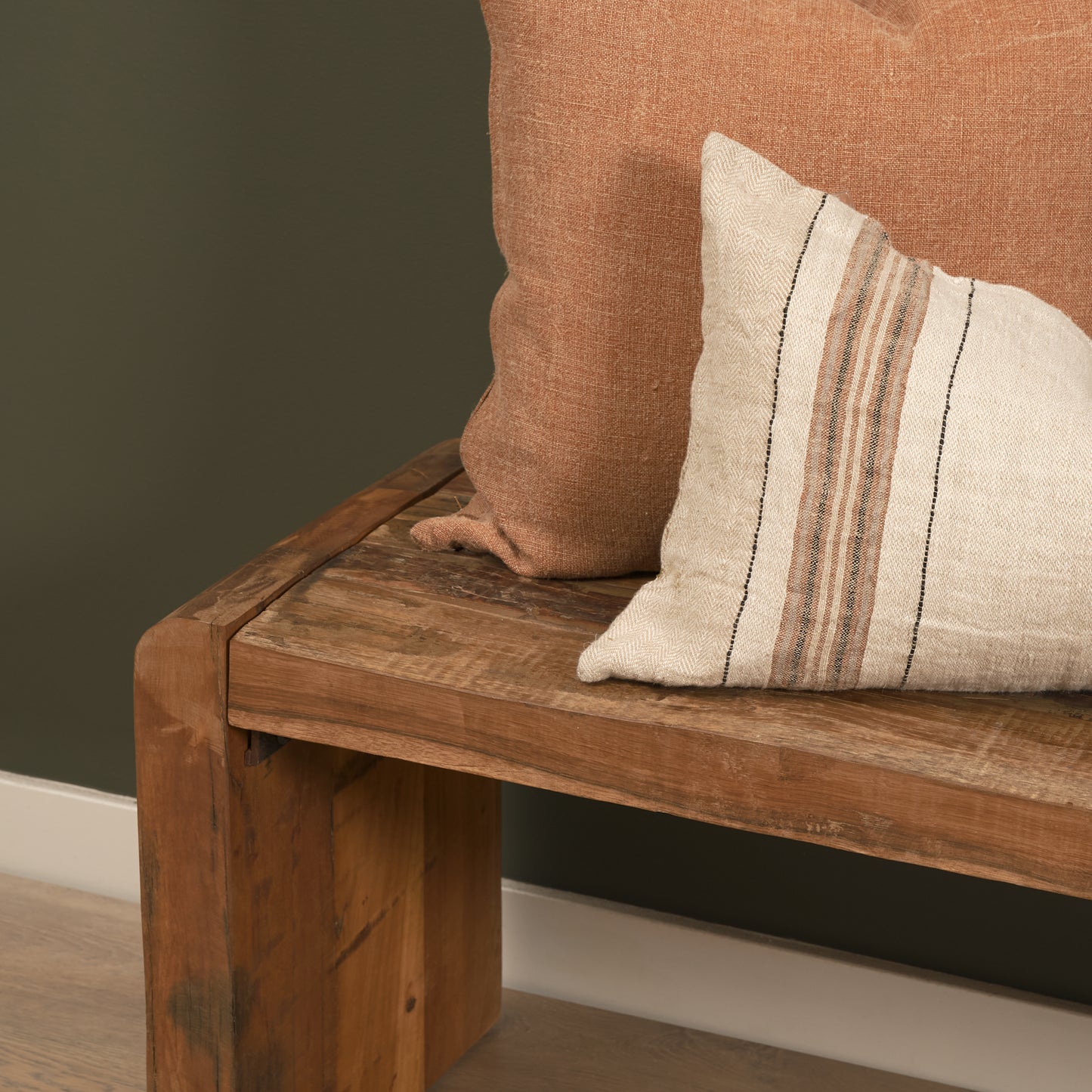 Estelle Rustic Brown Reclaimed Wood Bench