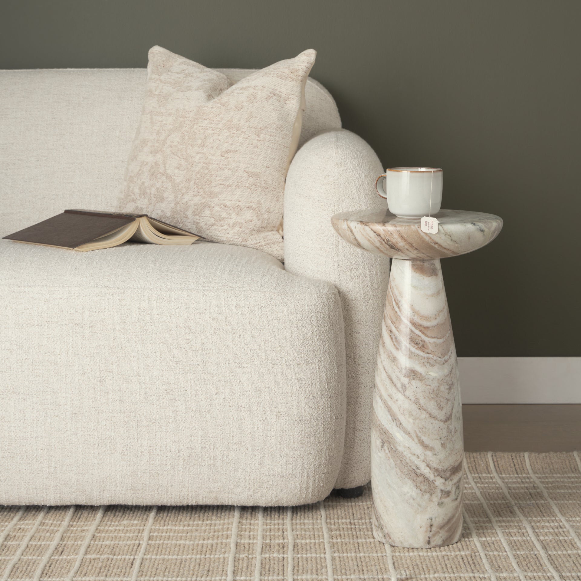 Khloe 20x20 Cream Square Pillow Cover