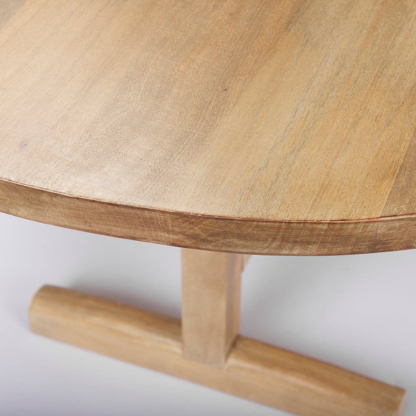 Viktor 94"L Light Brown Solid Wood Dining Table