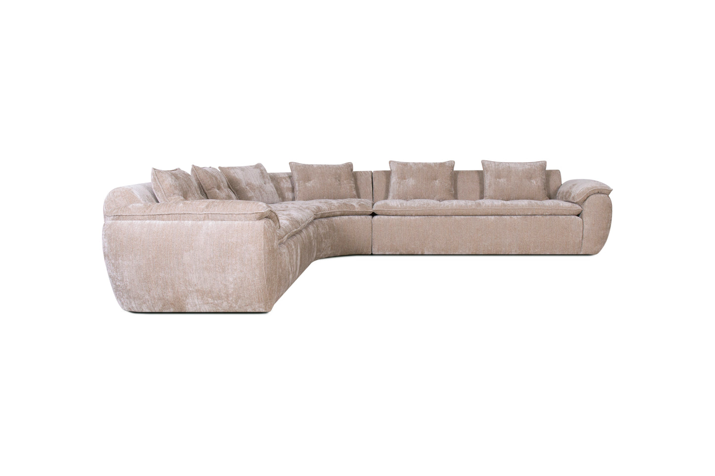 Jordan Fabric Sectional -Cobblestone