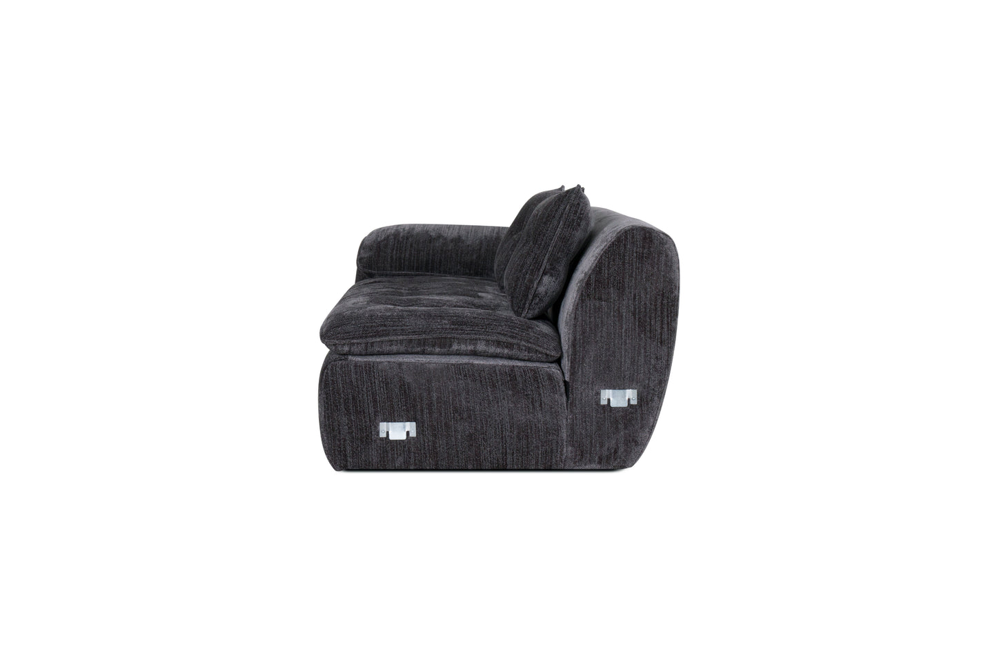 Jordan Fabric sectional -Caviar