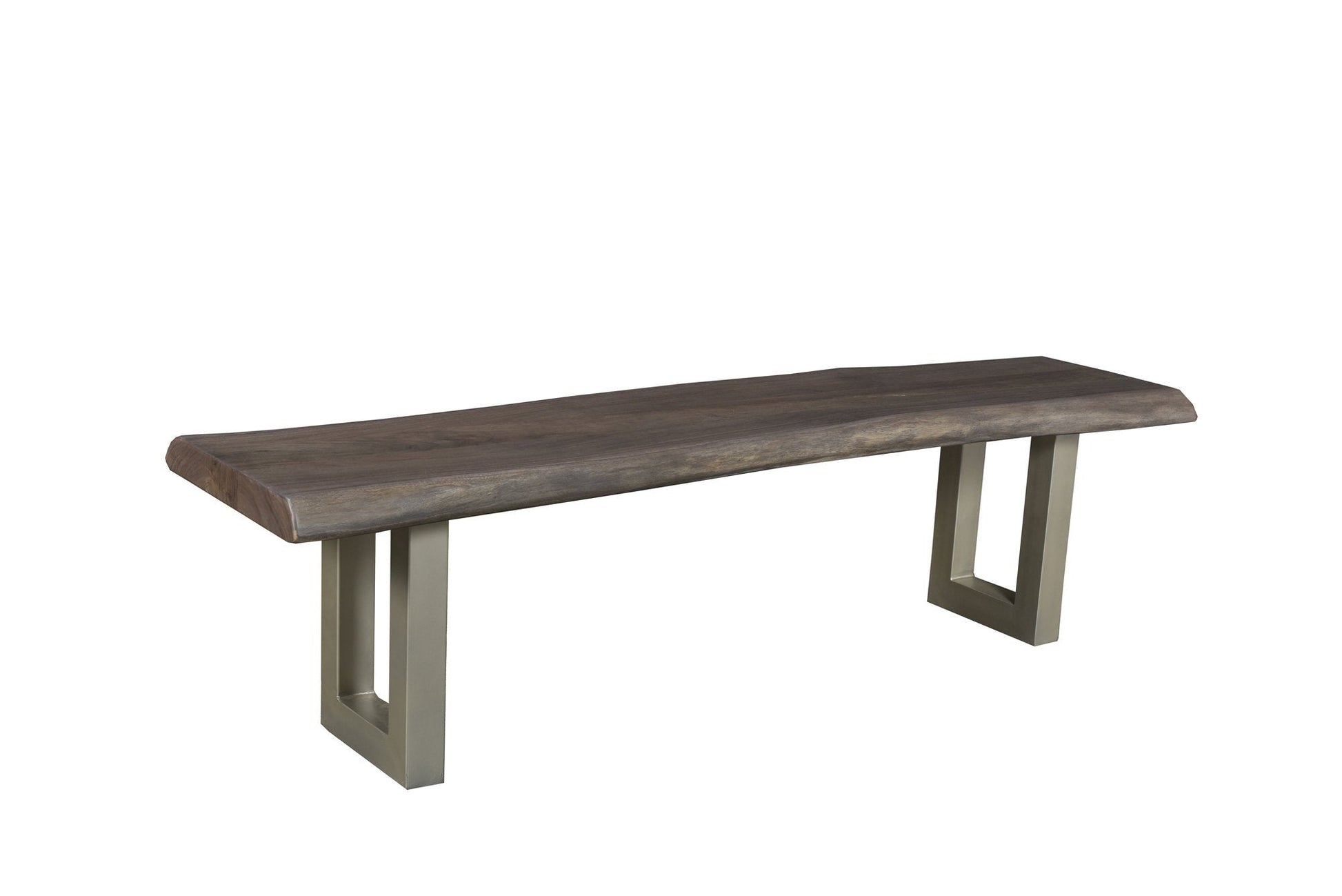 TAJ Dining Bench - Vinegar Matte Top/ U Tube Metal Base