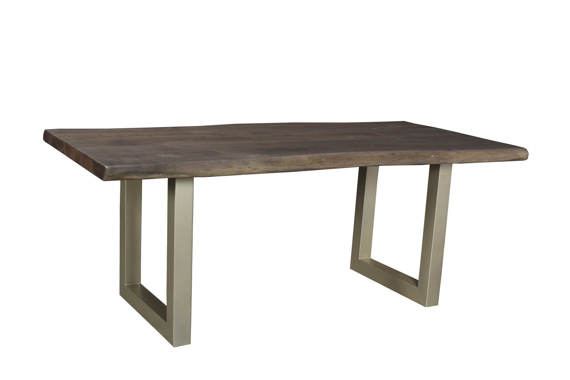 TAJ Dining Table - Vinegar Matte Top/ U Tube Metal Base