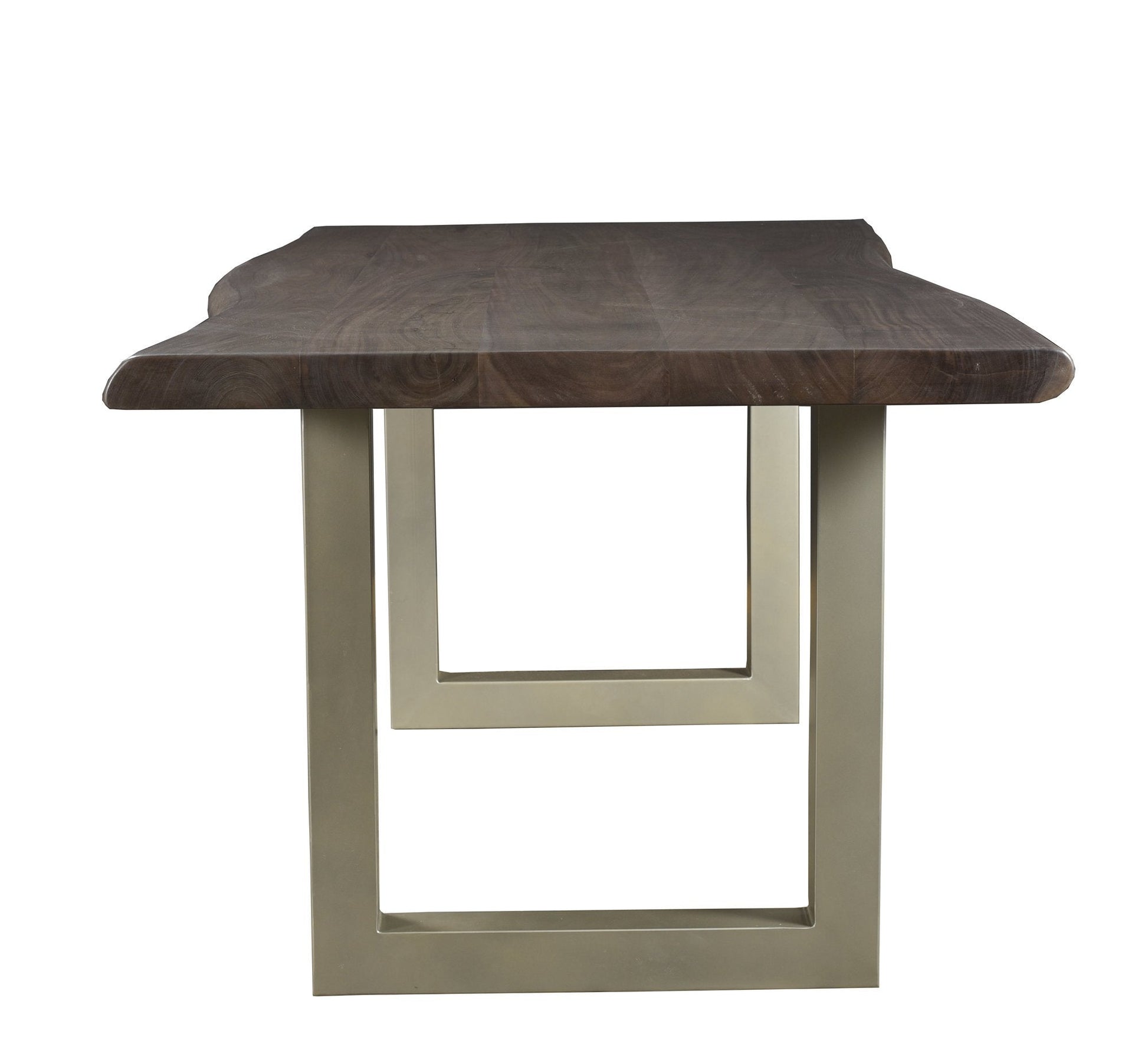 TAJ Dining Table - Vinegar Matte Top/ U Tube Metal Base
