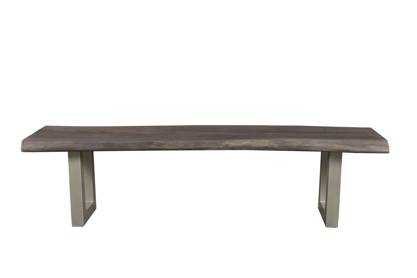 TAJ Dining Bench - Vinegar Matte Top/ U Tube Metal Base