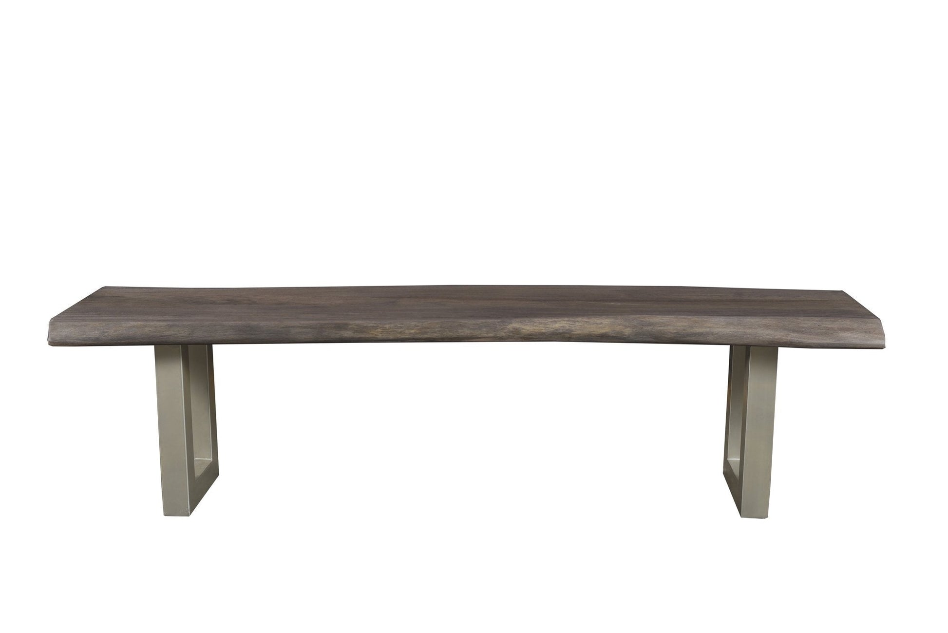 TAJ Dining Bench - Vinegar Matte Top/ U Tube Metal Base