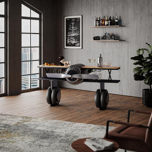 Maverick Vintage Bi-Plane Console Bar