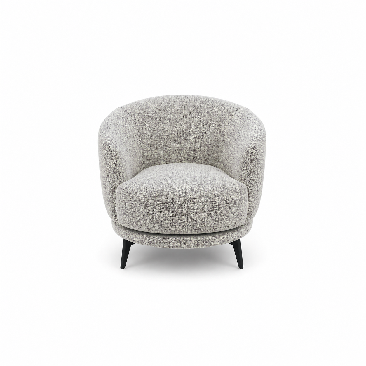 Runa Swivel Accent Chair-Grey