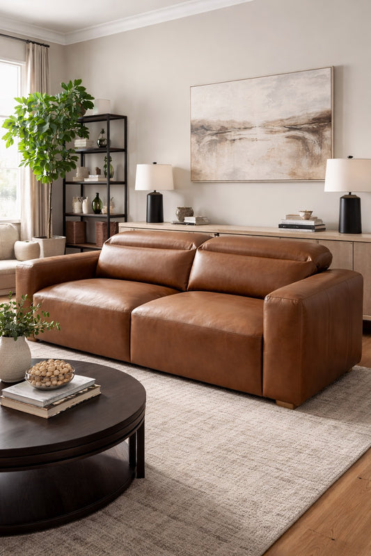 Milan Leather Sofa