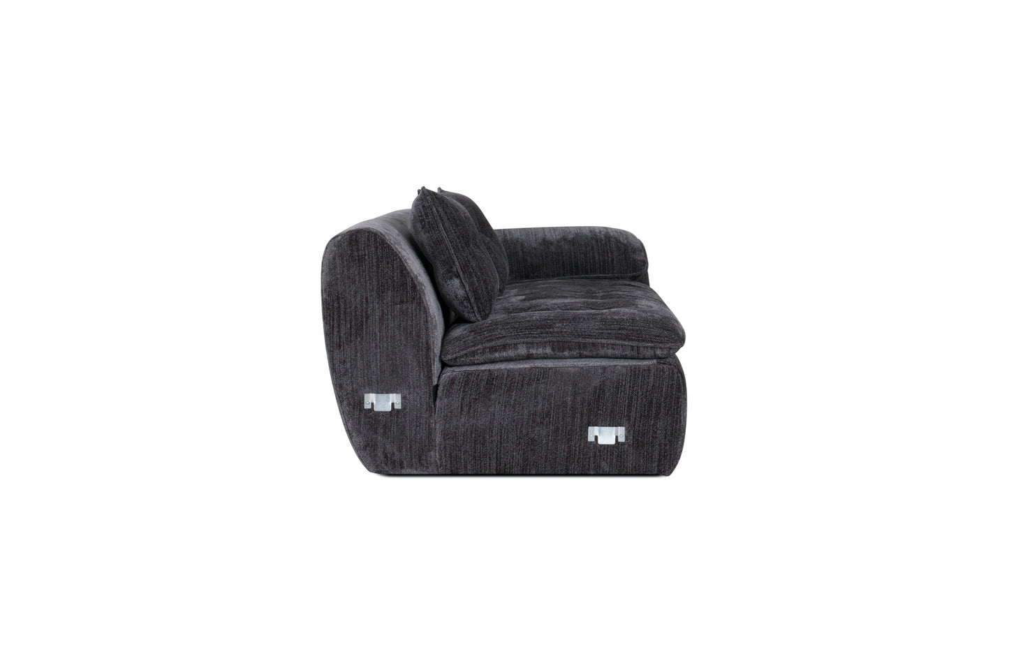 Jordan Fabric sectional -Caviar