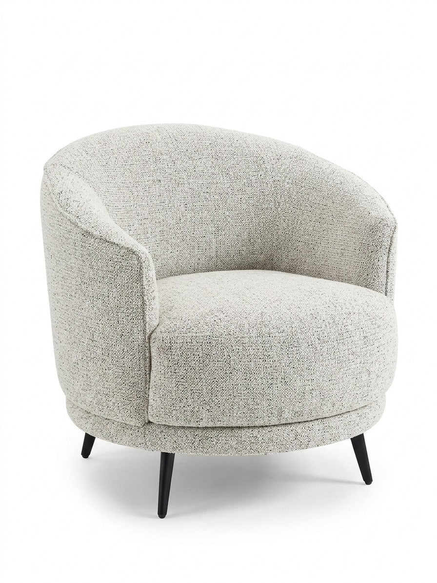Runa Swivel Accent Chair-Grey