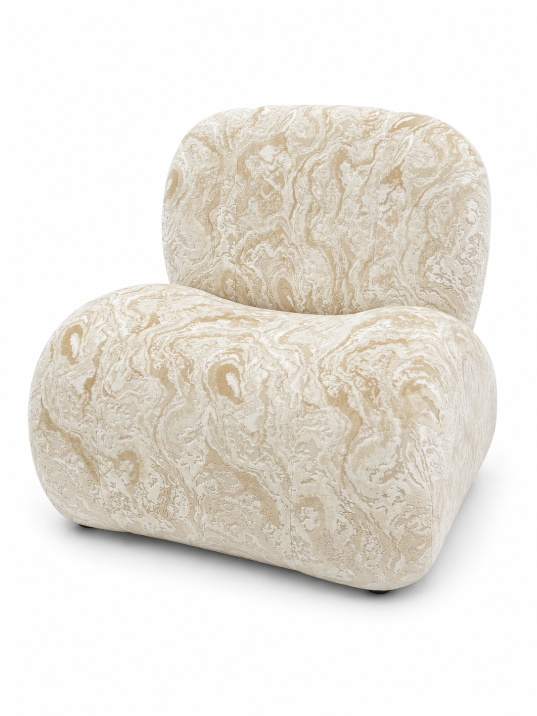 Tidal Wave Scuptual Chair-Cream