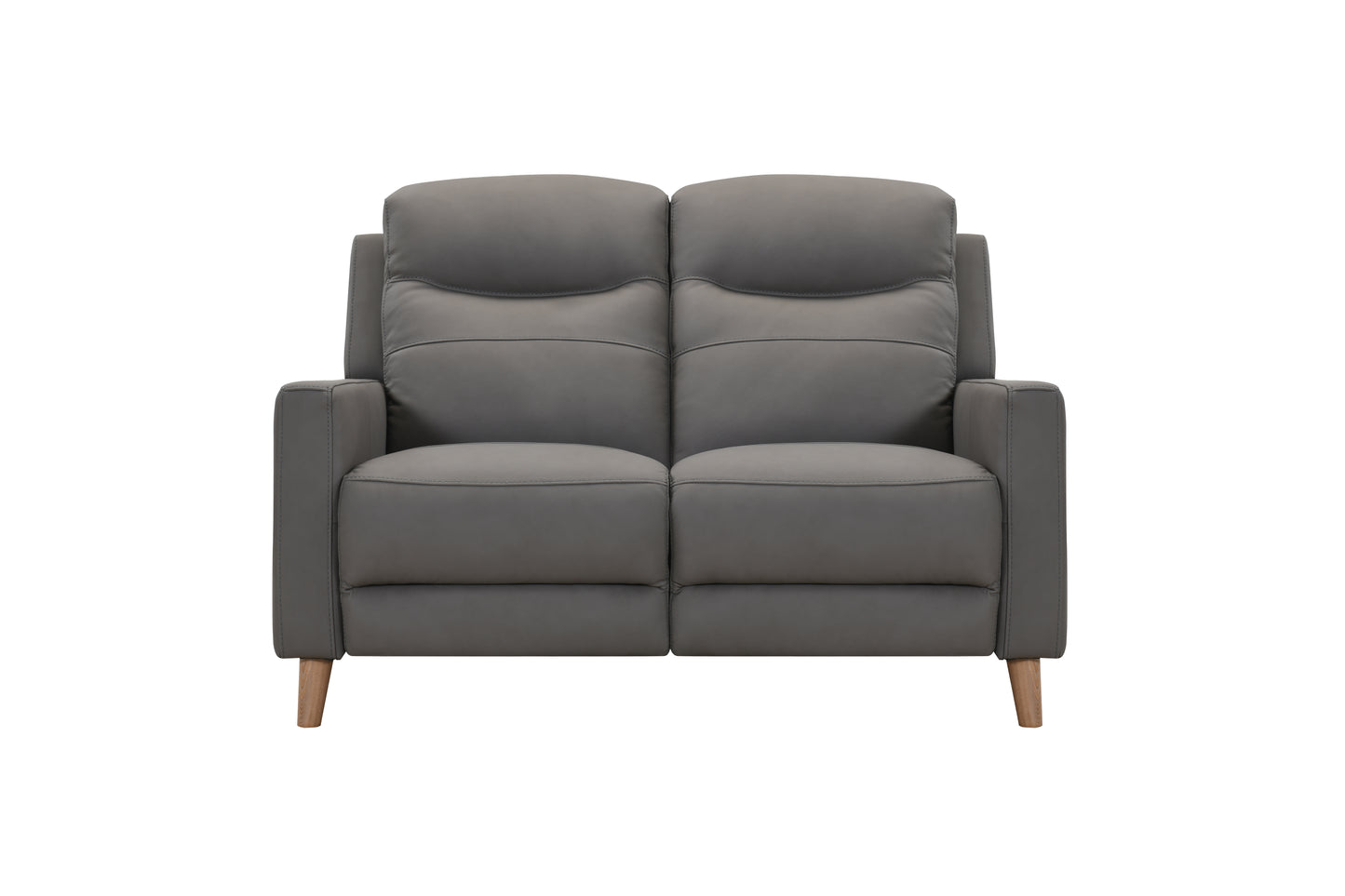 Phoenix Leather Power Recliner Set-Dark Grey