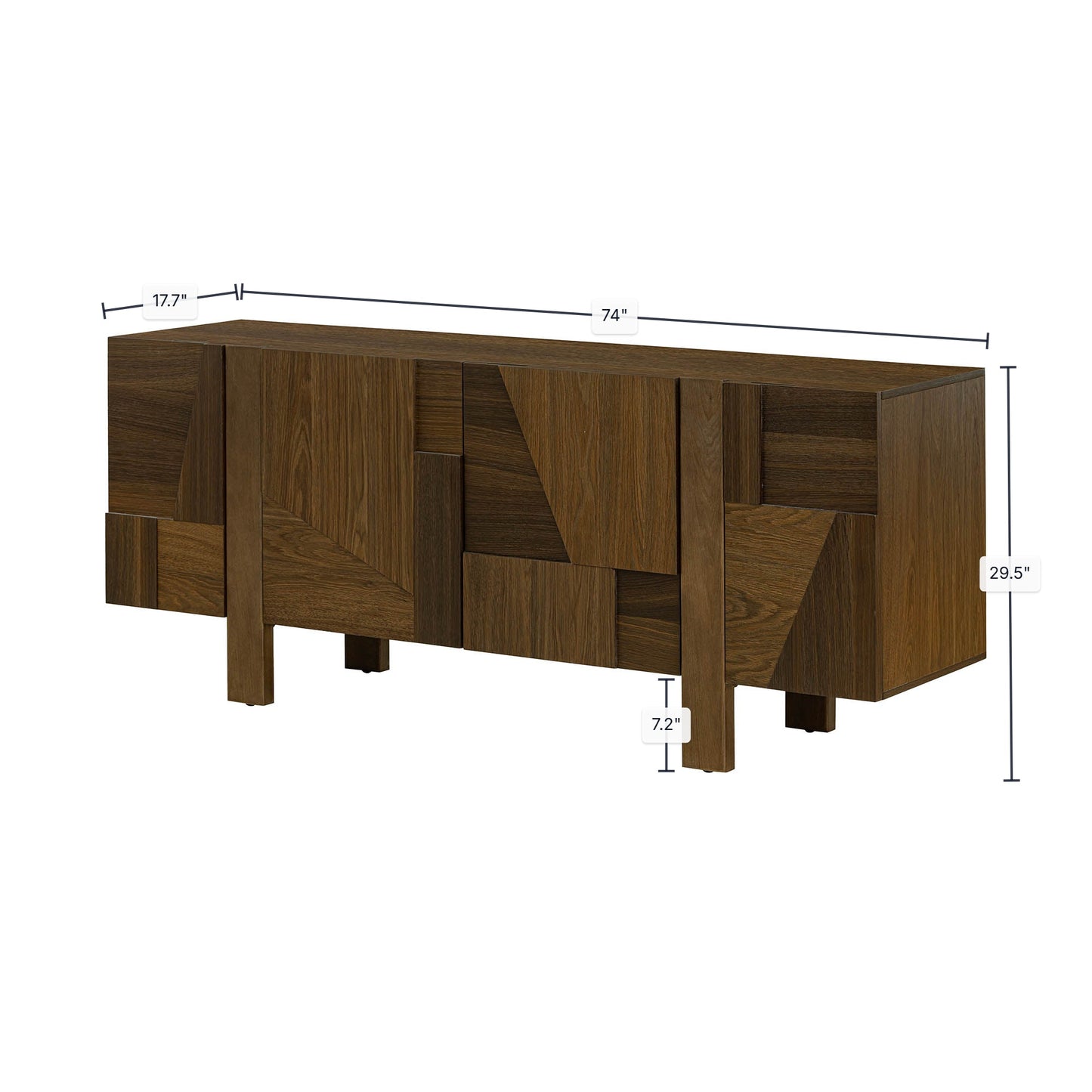Abstract 4 Door Sideboard