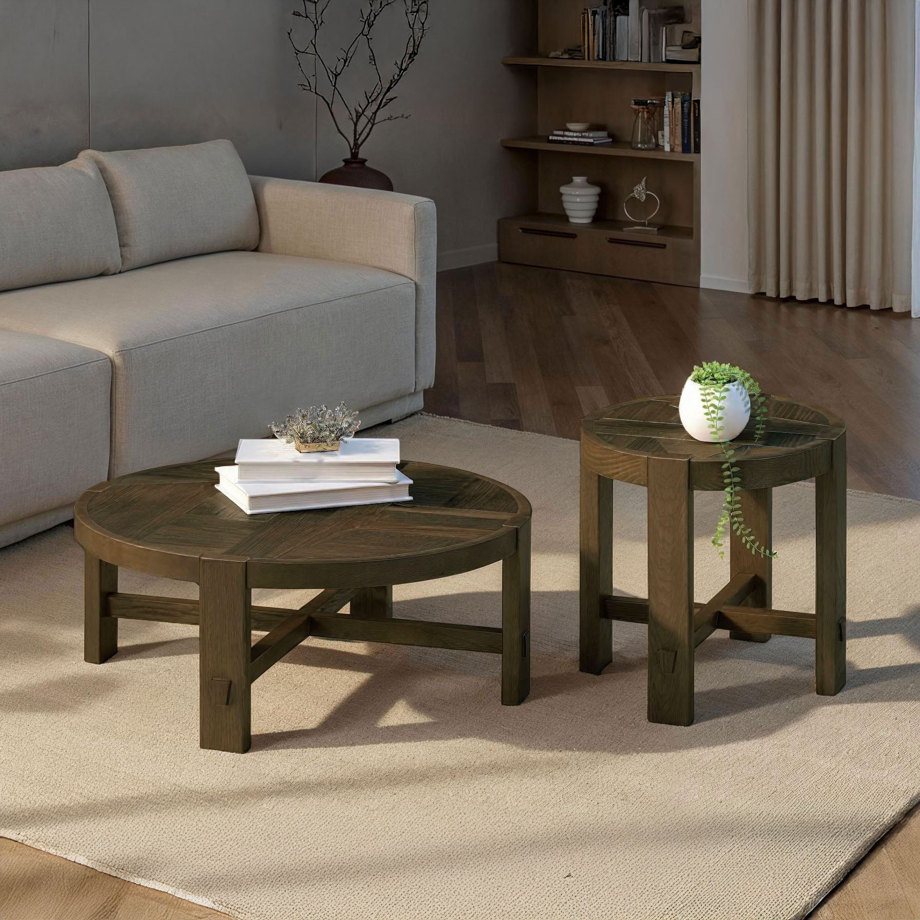 Abstract Side Table