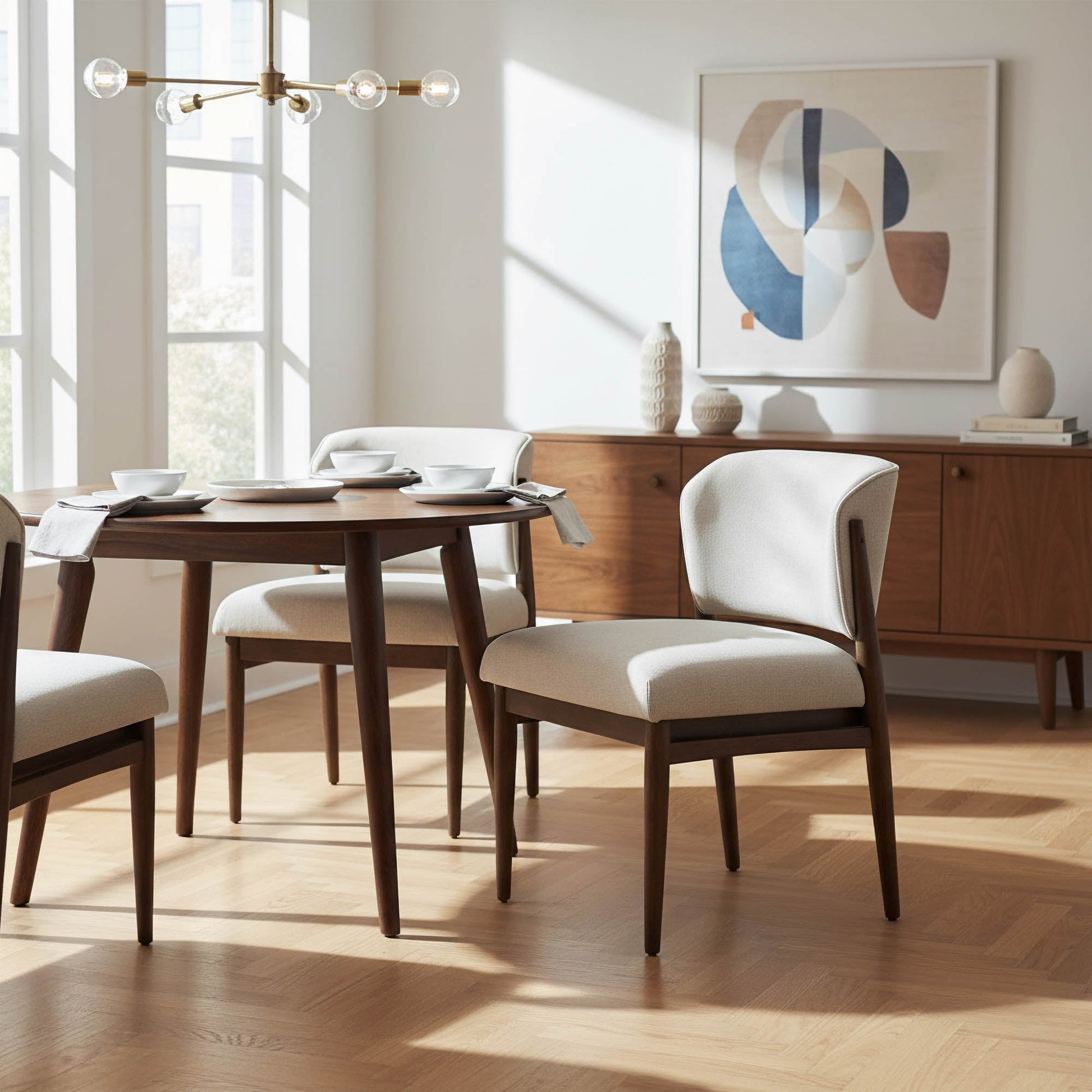 Athens Dining Chair - Linen Taupe