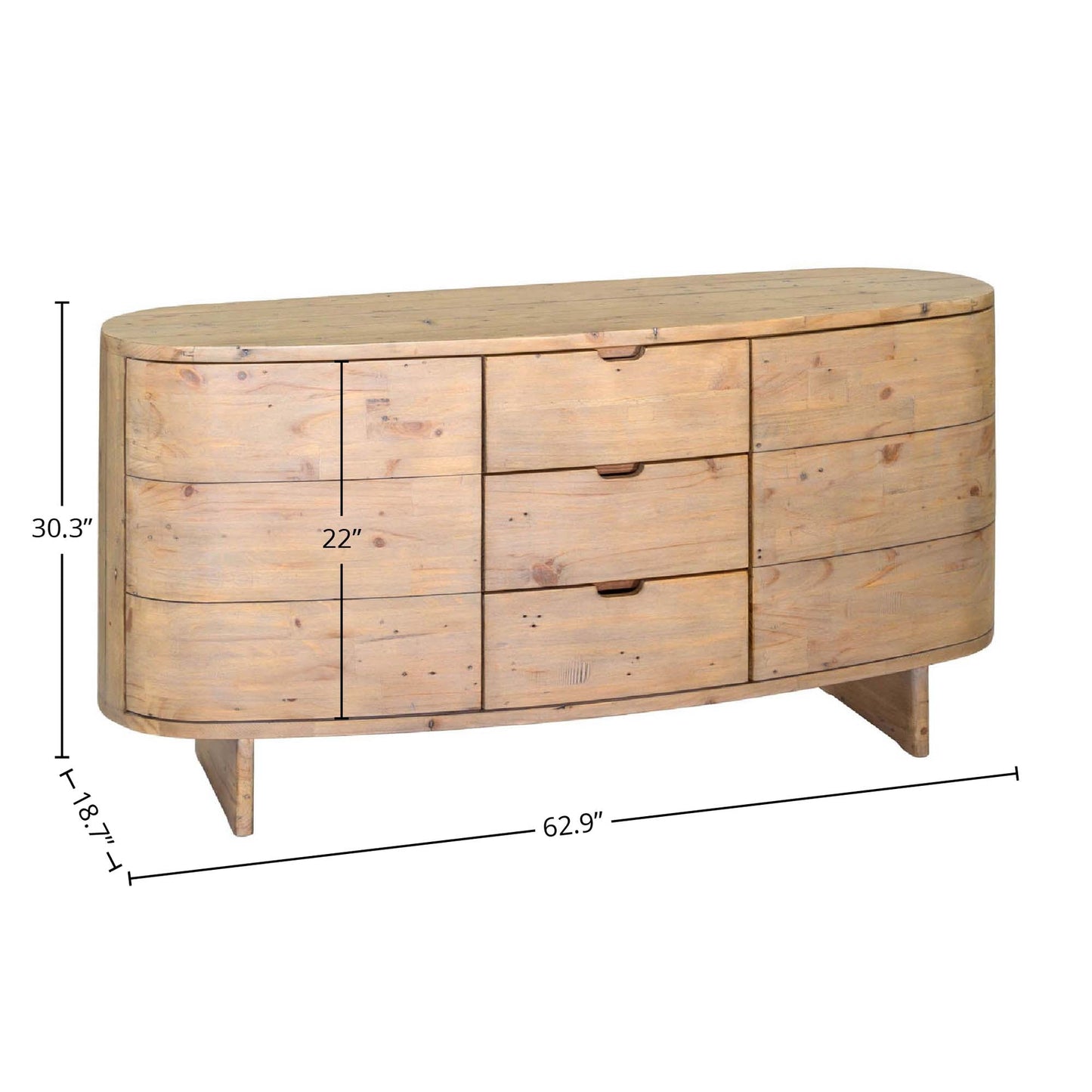 Bahama Sideboard - Sundried Wheat