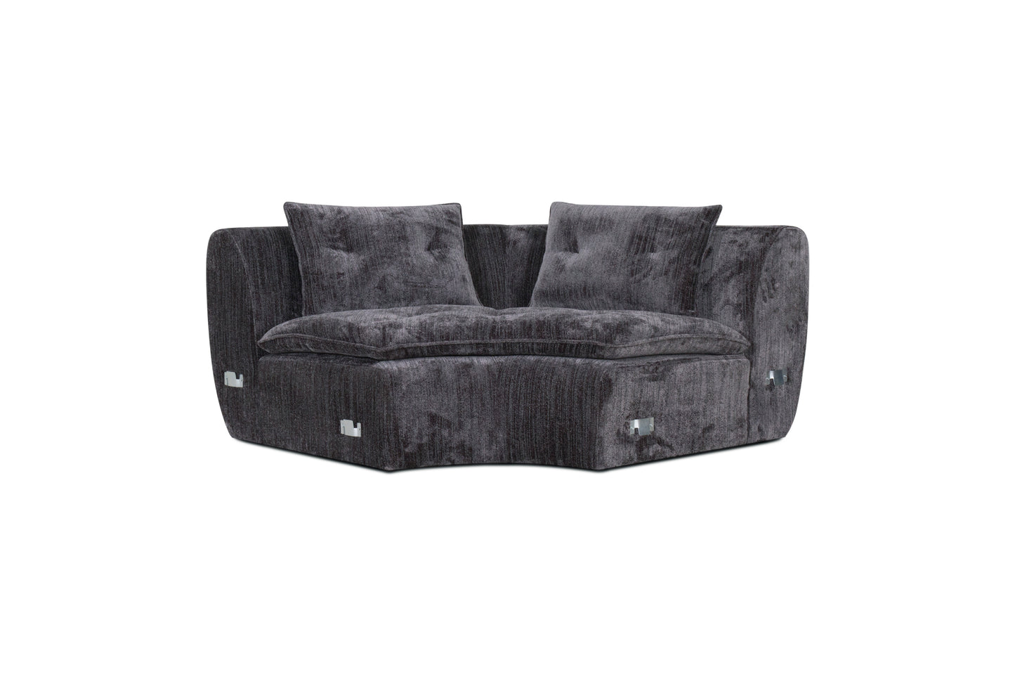Jordan Fabric sectional -Caviar