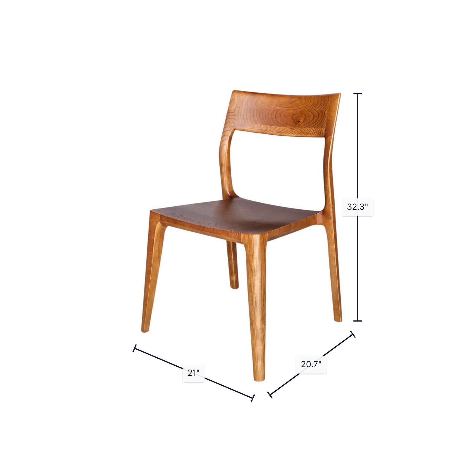 Catania Dining Chair - Warm Brown