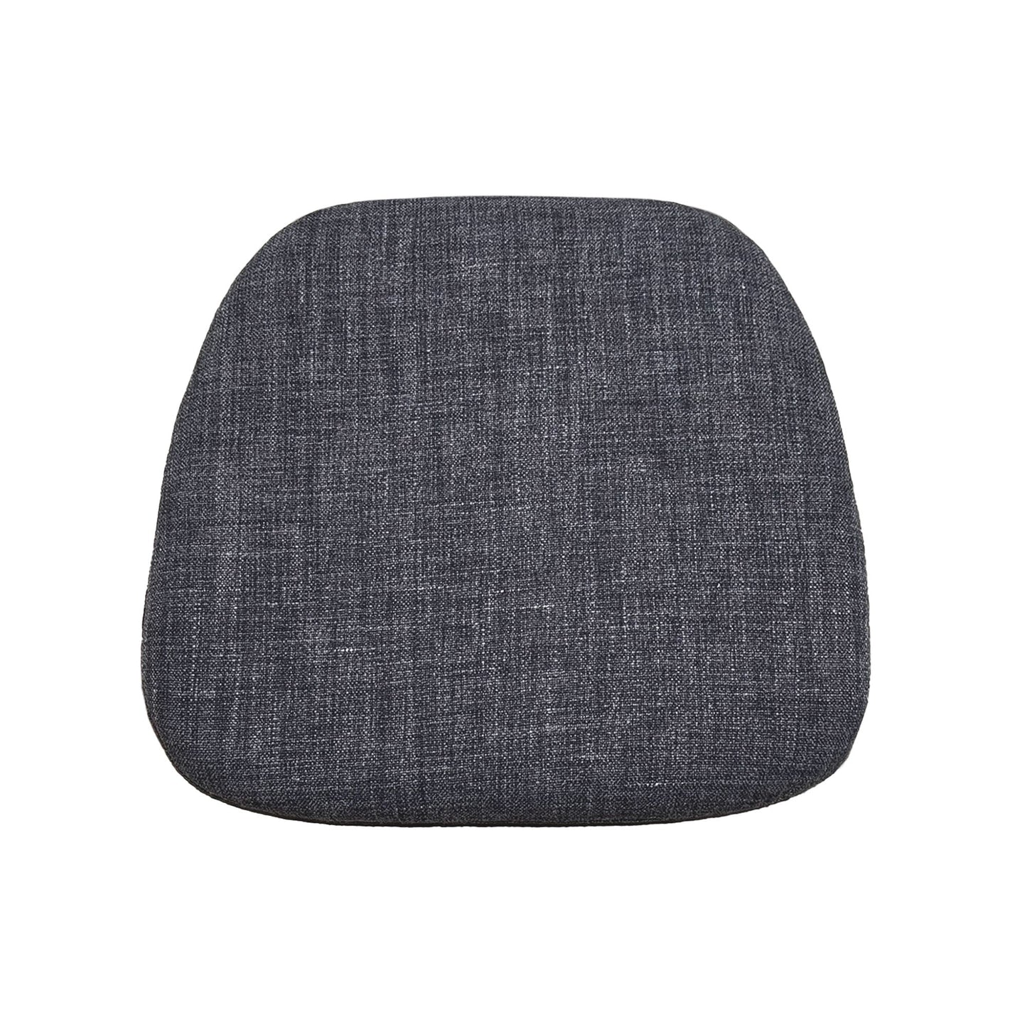 Custom Metal Crossback Fabric Cushion Seat - Grey