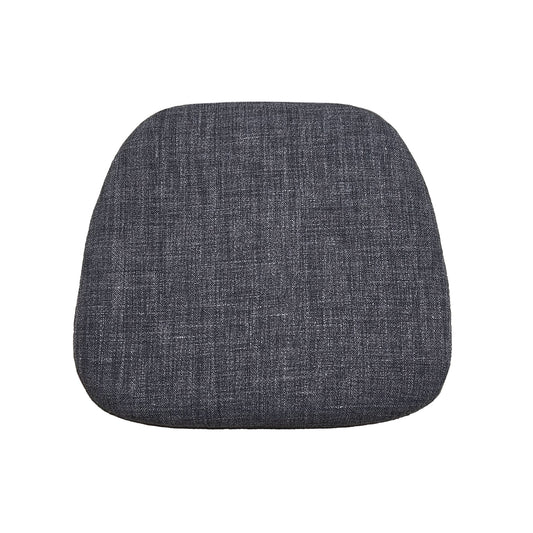 Custom Metal Crossback Fabric Cushion Seat - Grey