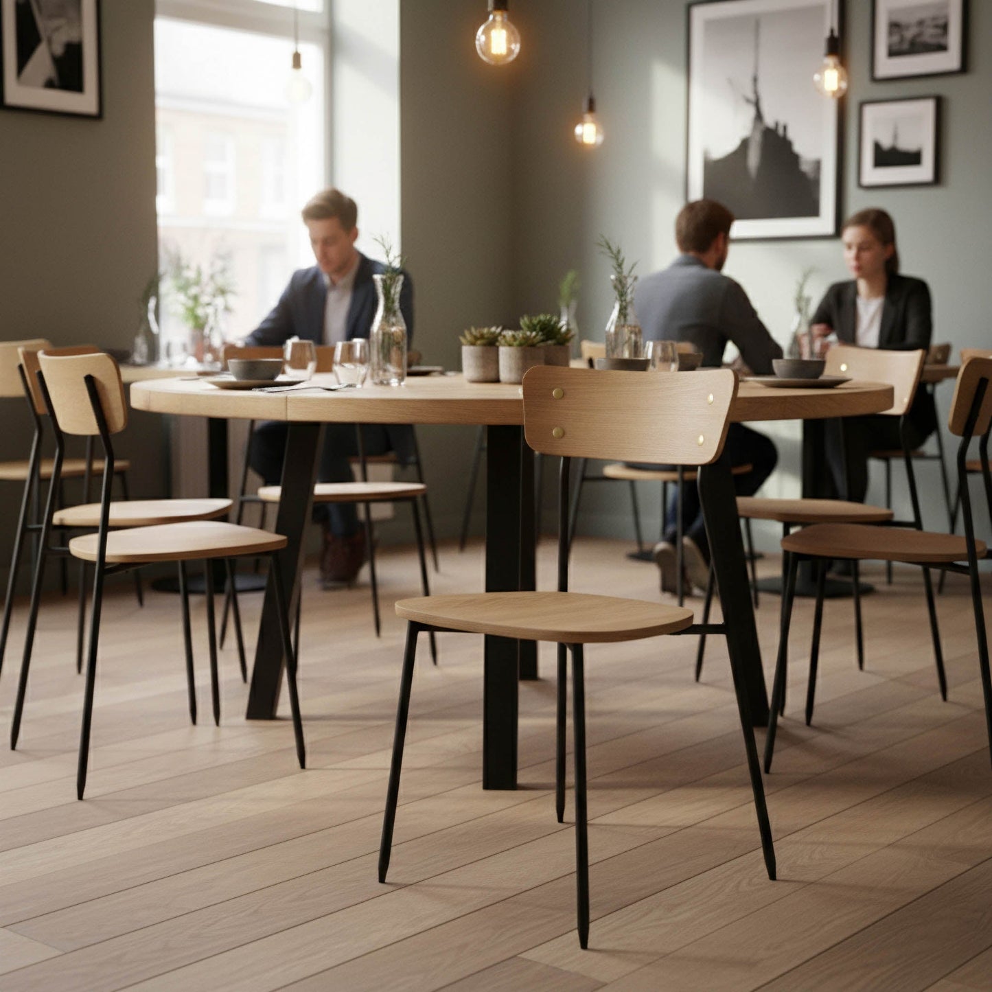 Colton Dining Chair - Natural Wood Seat