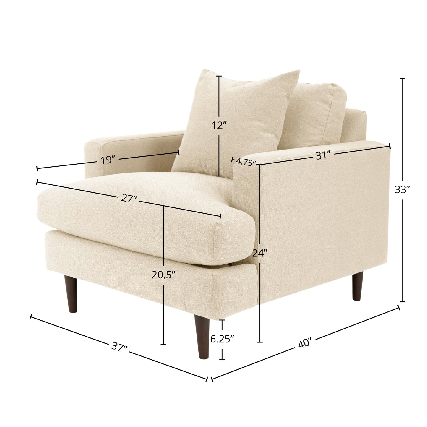 Martha Club Chair Frame