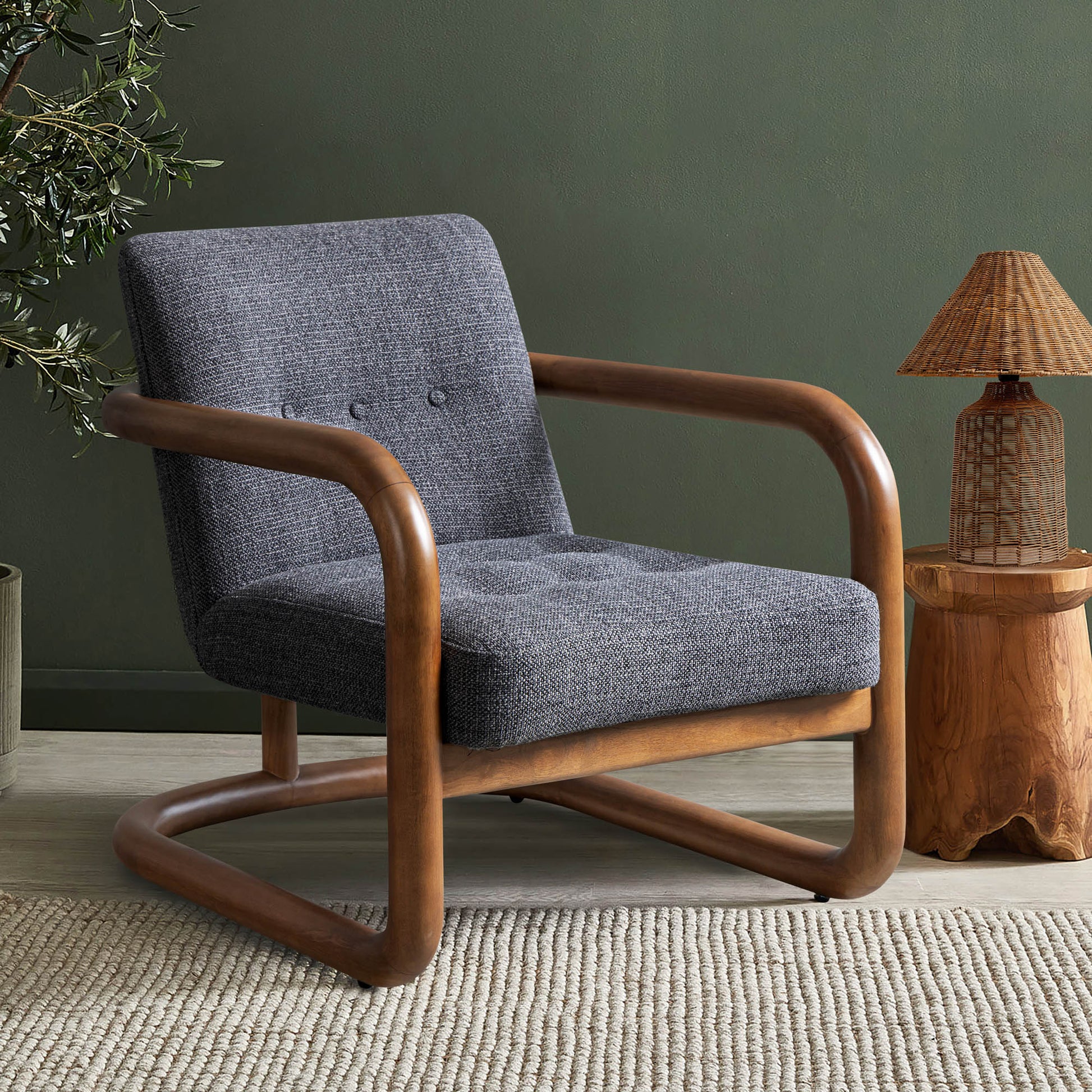Curbside Club Chair - Charcoal