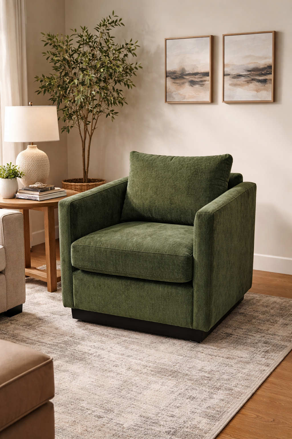Lotus Swivel Accent Chair