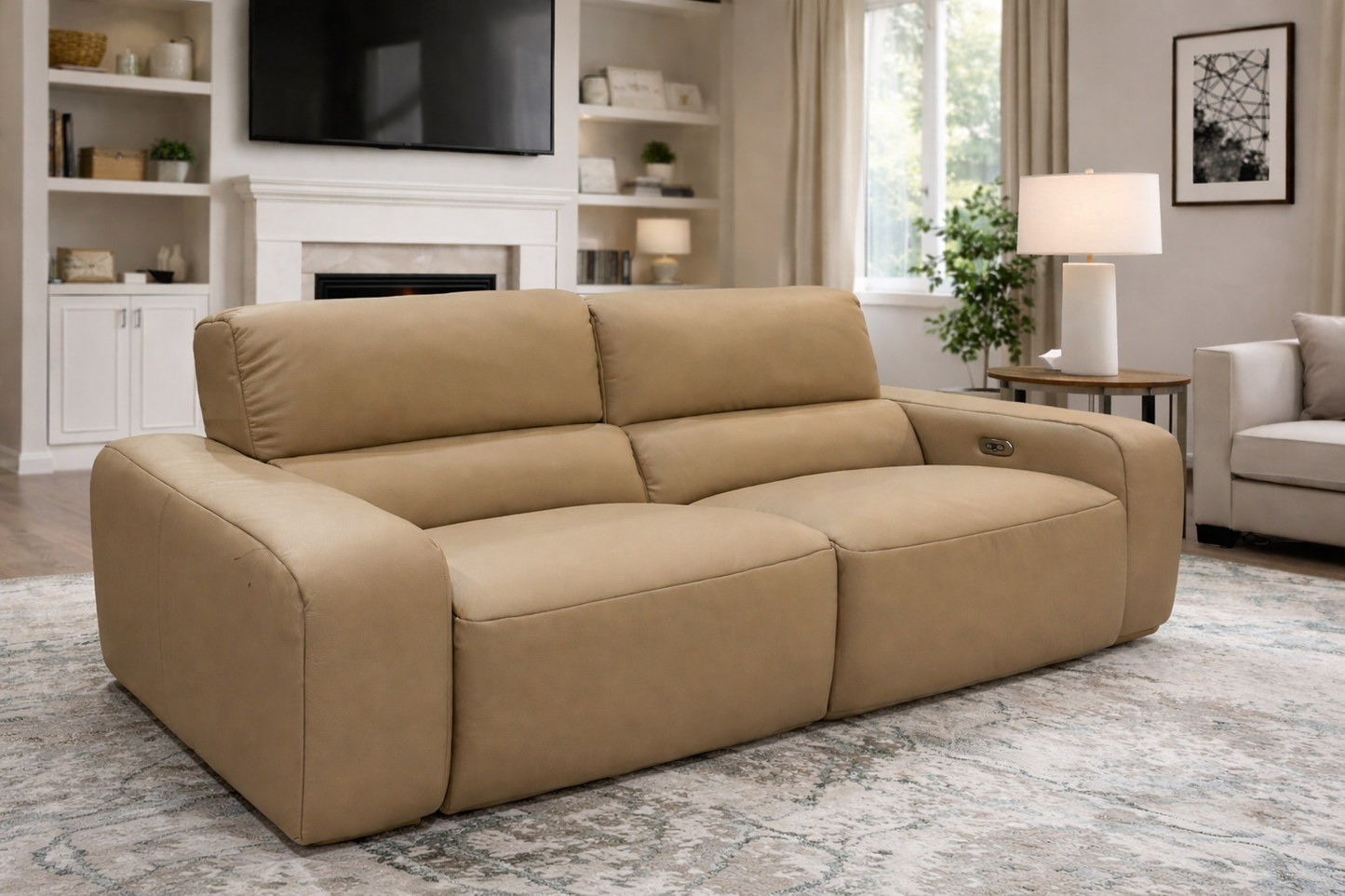 Alps Leather Power Recliner Sofa