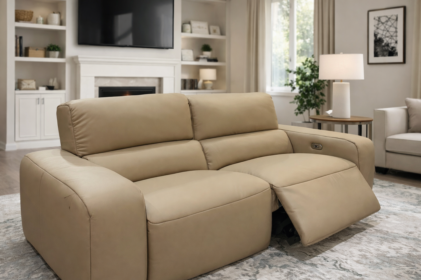 Alps Leather Power Recliner Sofa