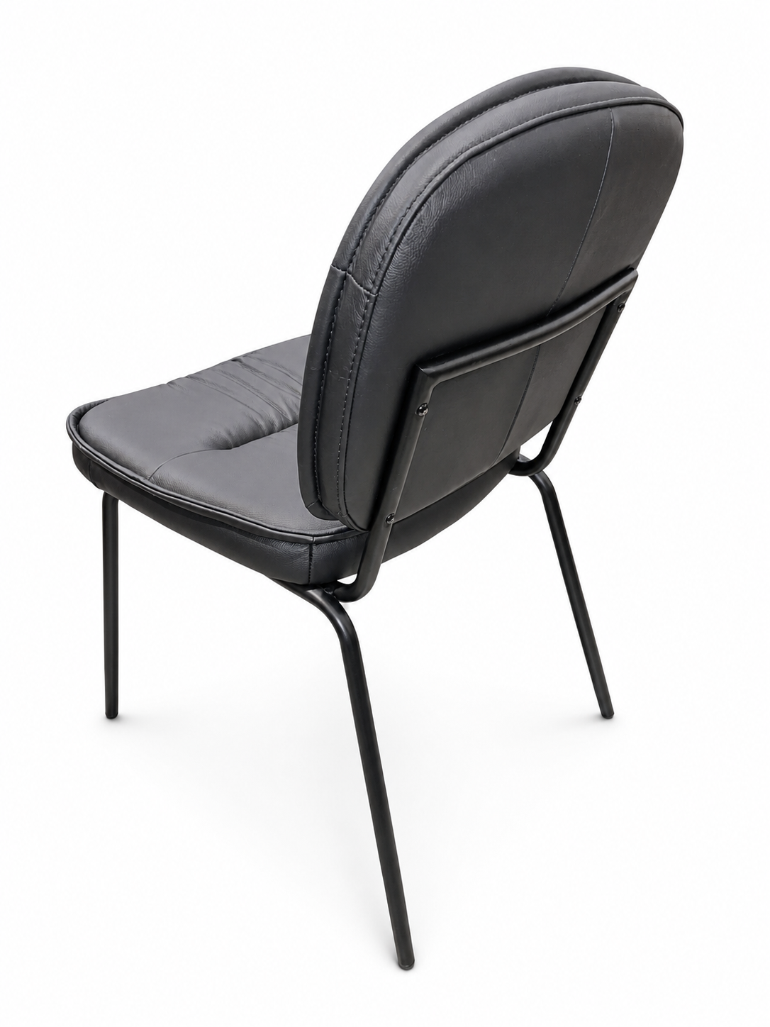 Camila Real Leather Dining Chair with Metal Legs