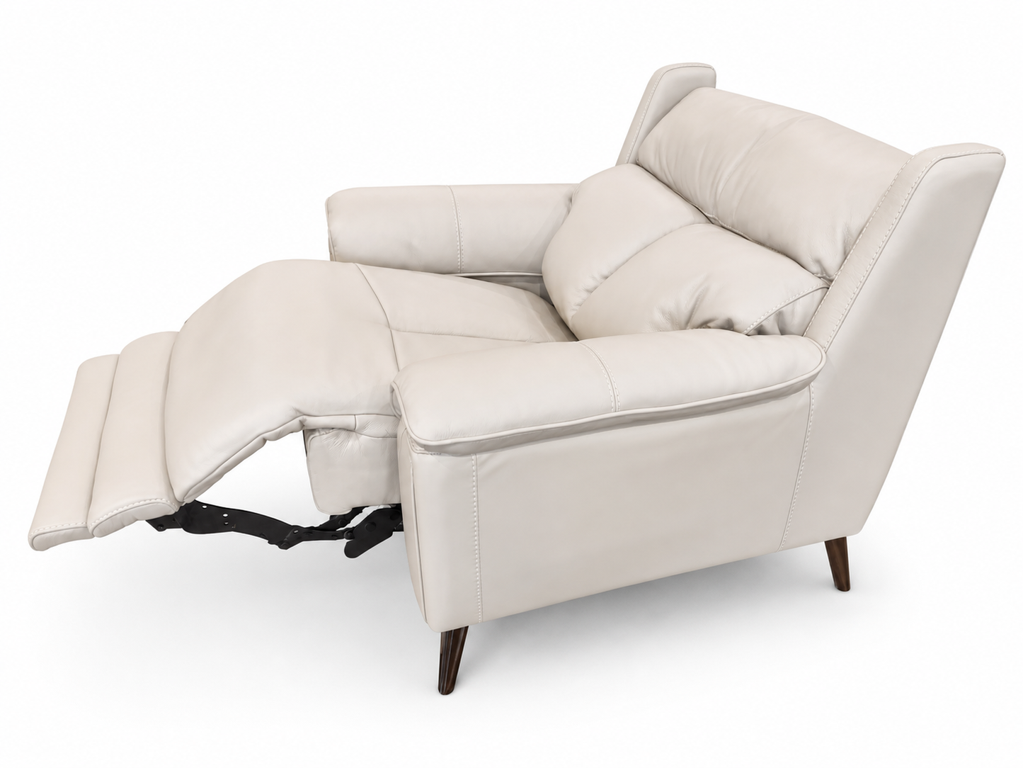 Real Leather Power Recliner Chair