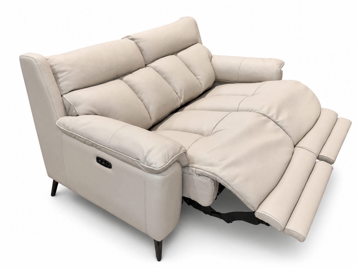 Real Leather Power Reclining Loveseat