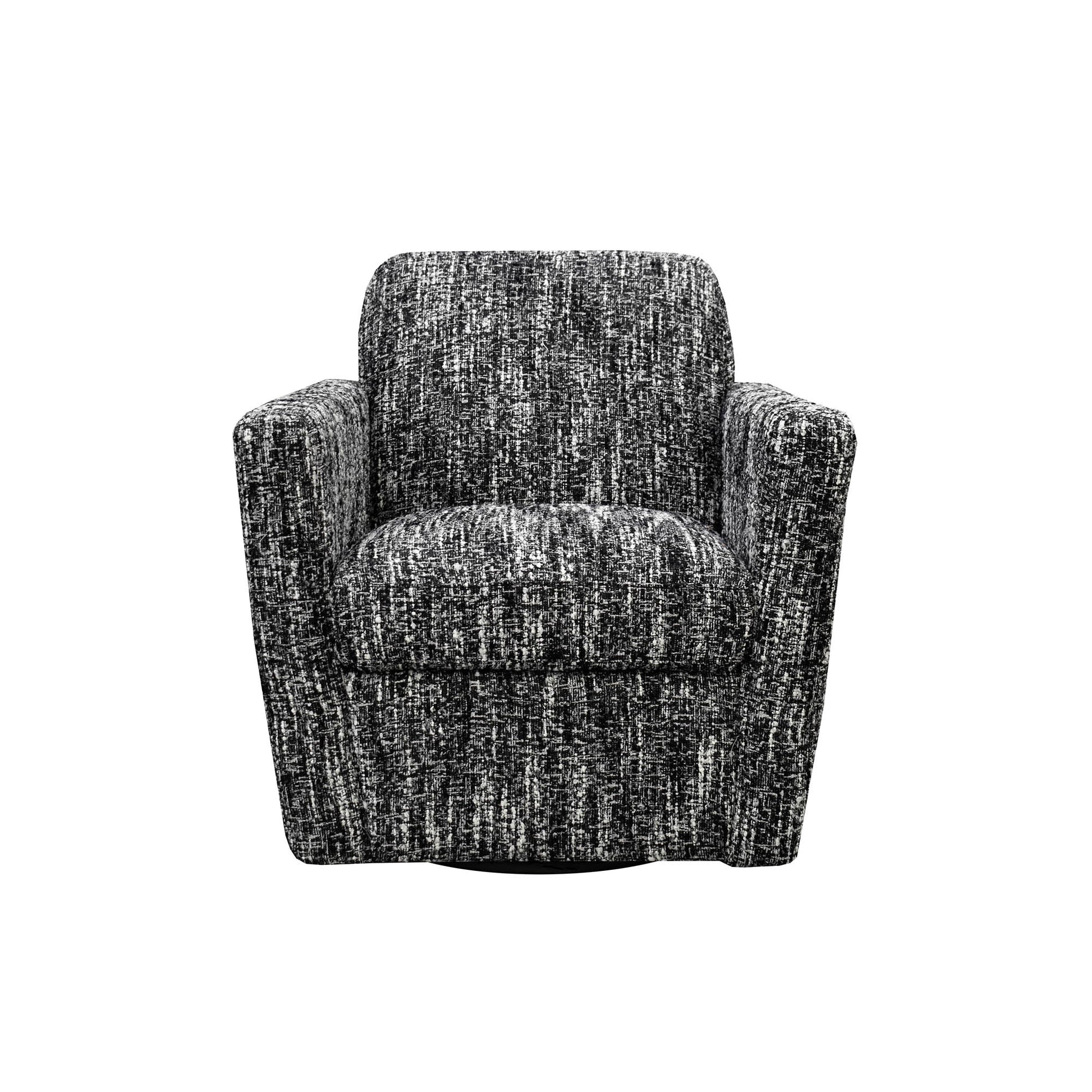 Cooper Swivel Club Chair - Chanel Black