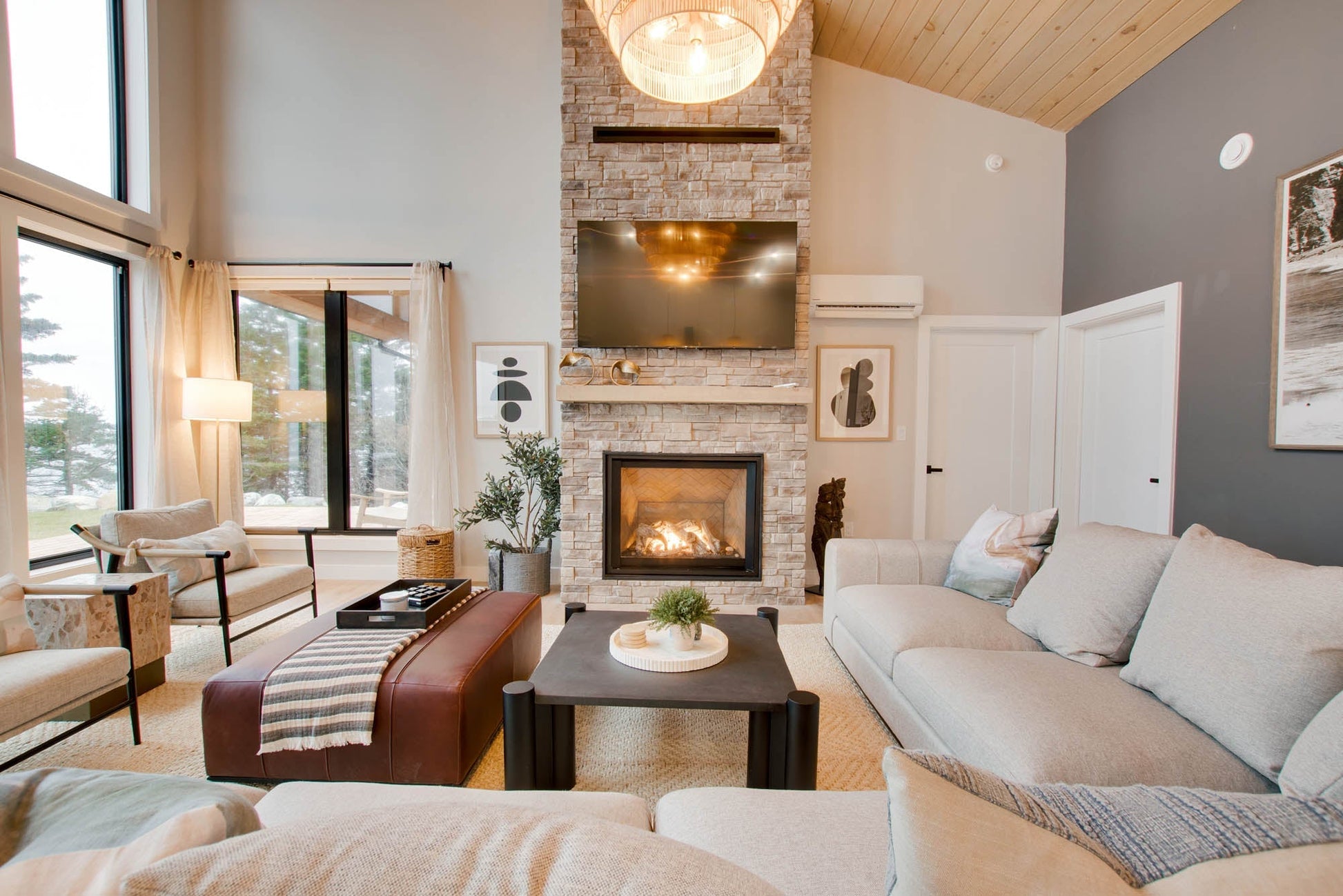 Sullivan Sectional Armless - Alba Stone