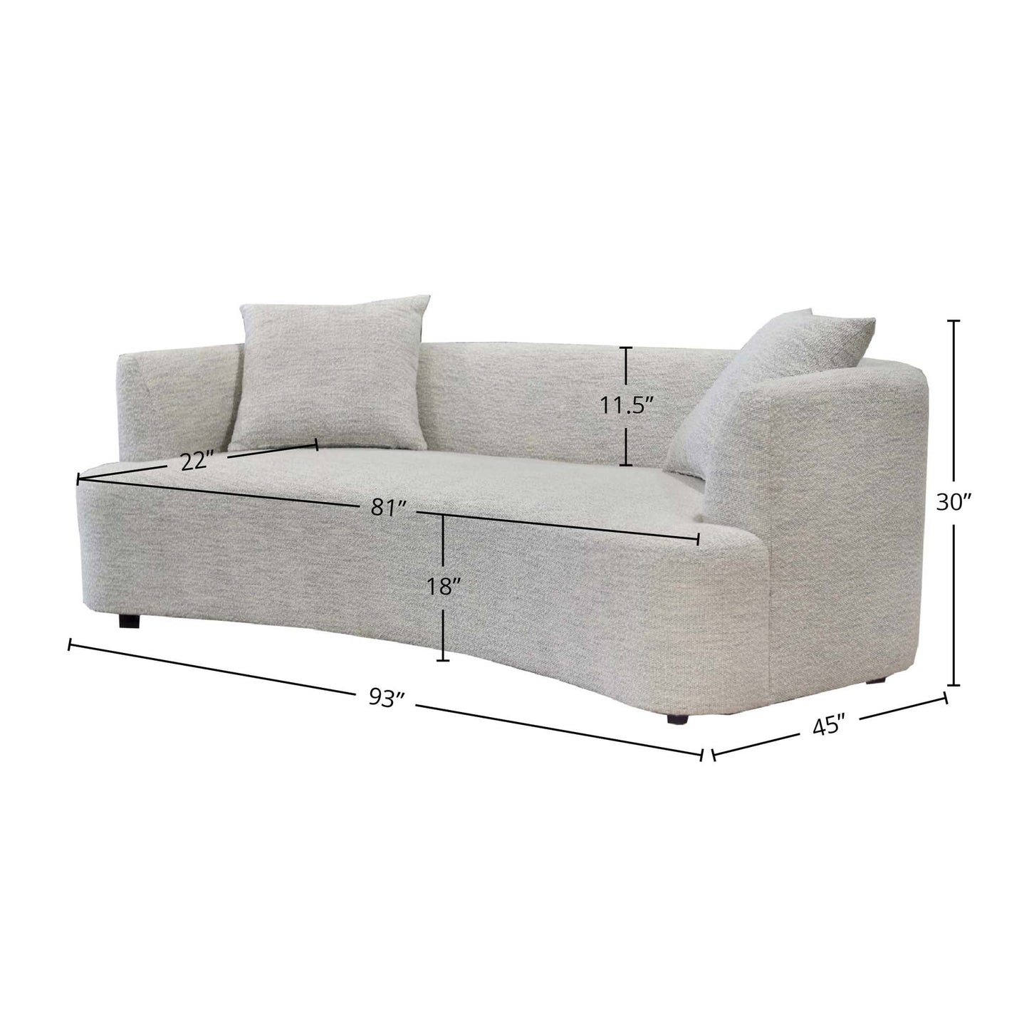 Isabella Sofa - Cream Weave