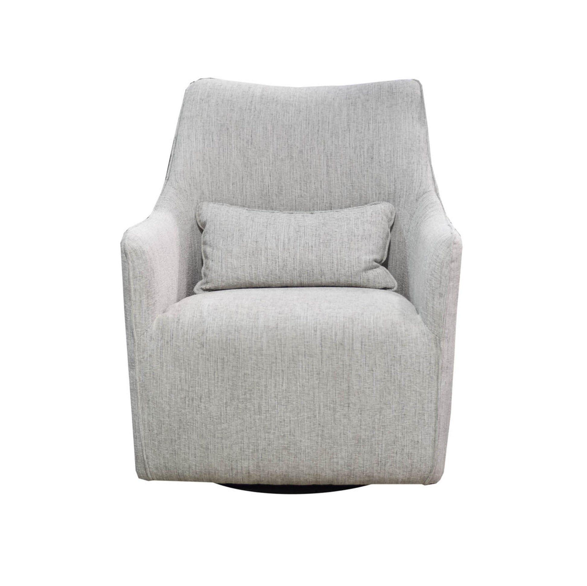 Lilith Swivel Chair - Woven Linen
