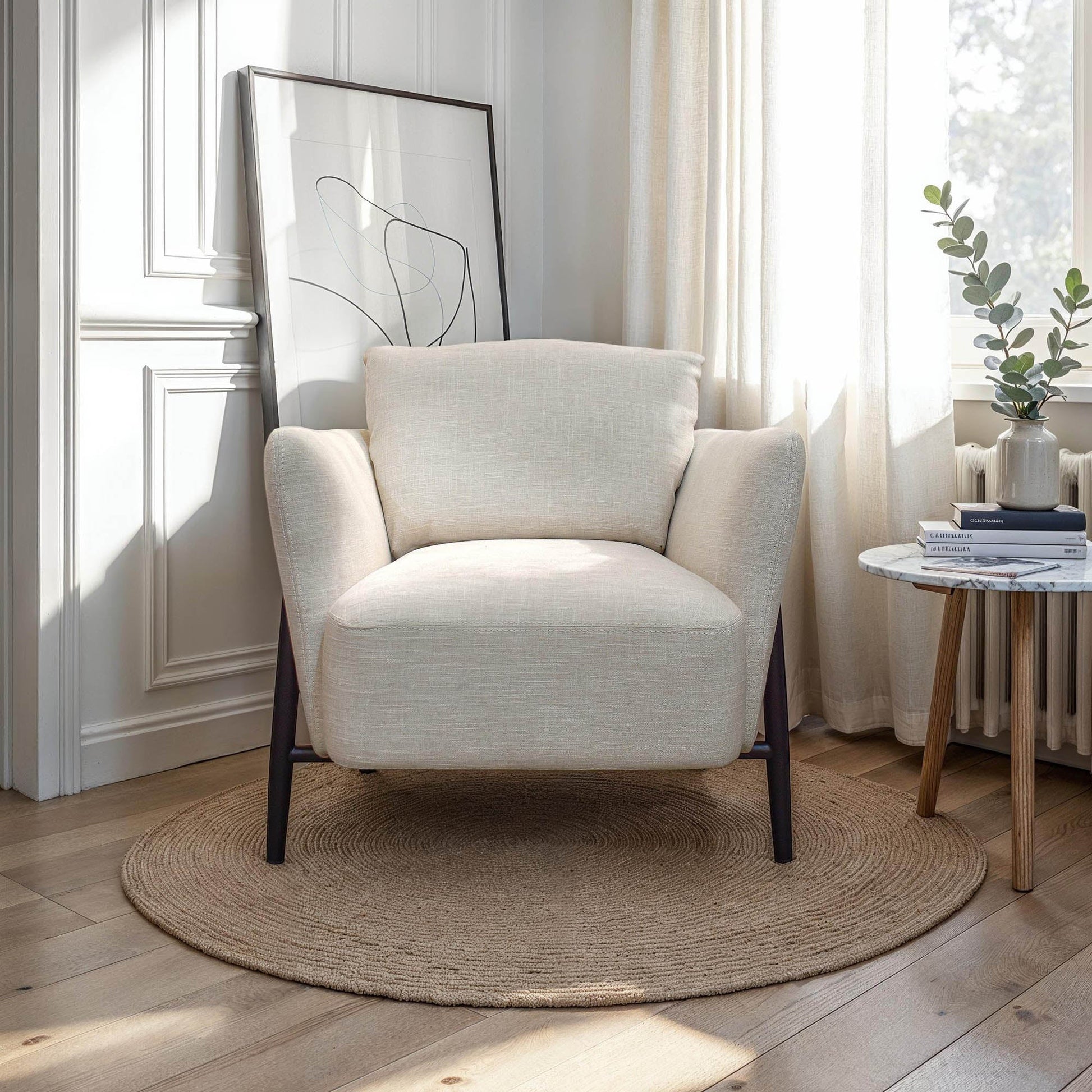 Beaux Club Chair - Natural Blend