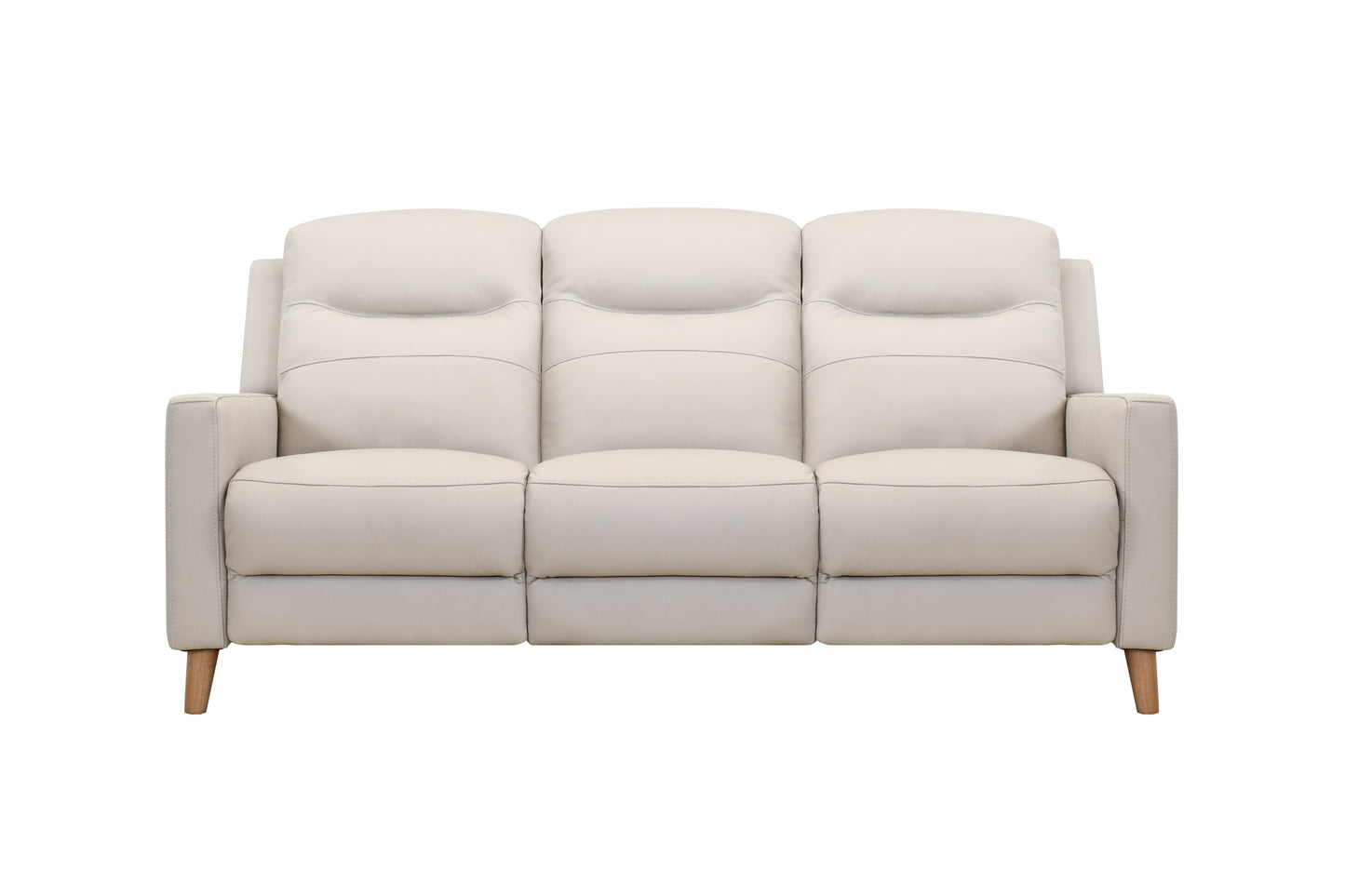 Phoenix Leather Power Recliner Set-Dove