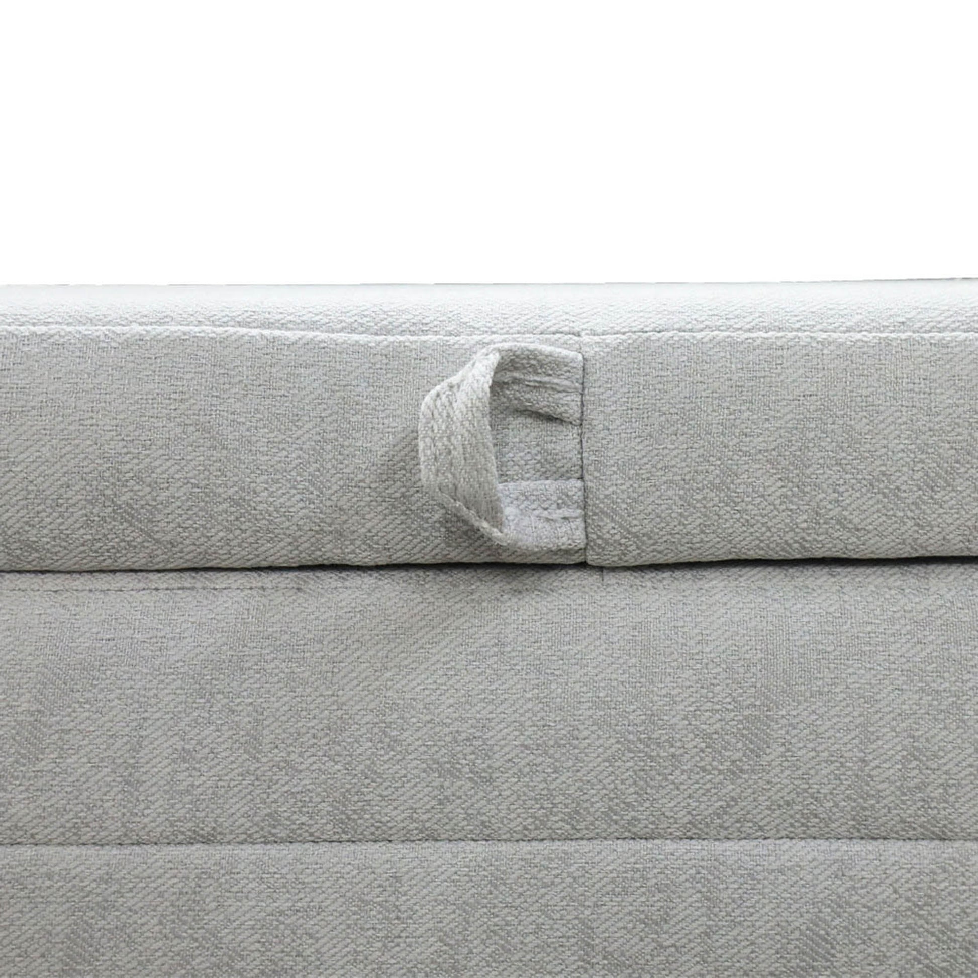 Elio Storage Ottoman - Platinum