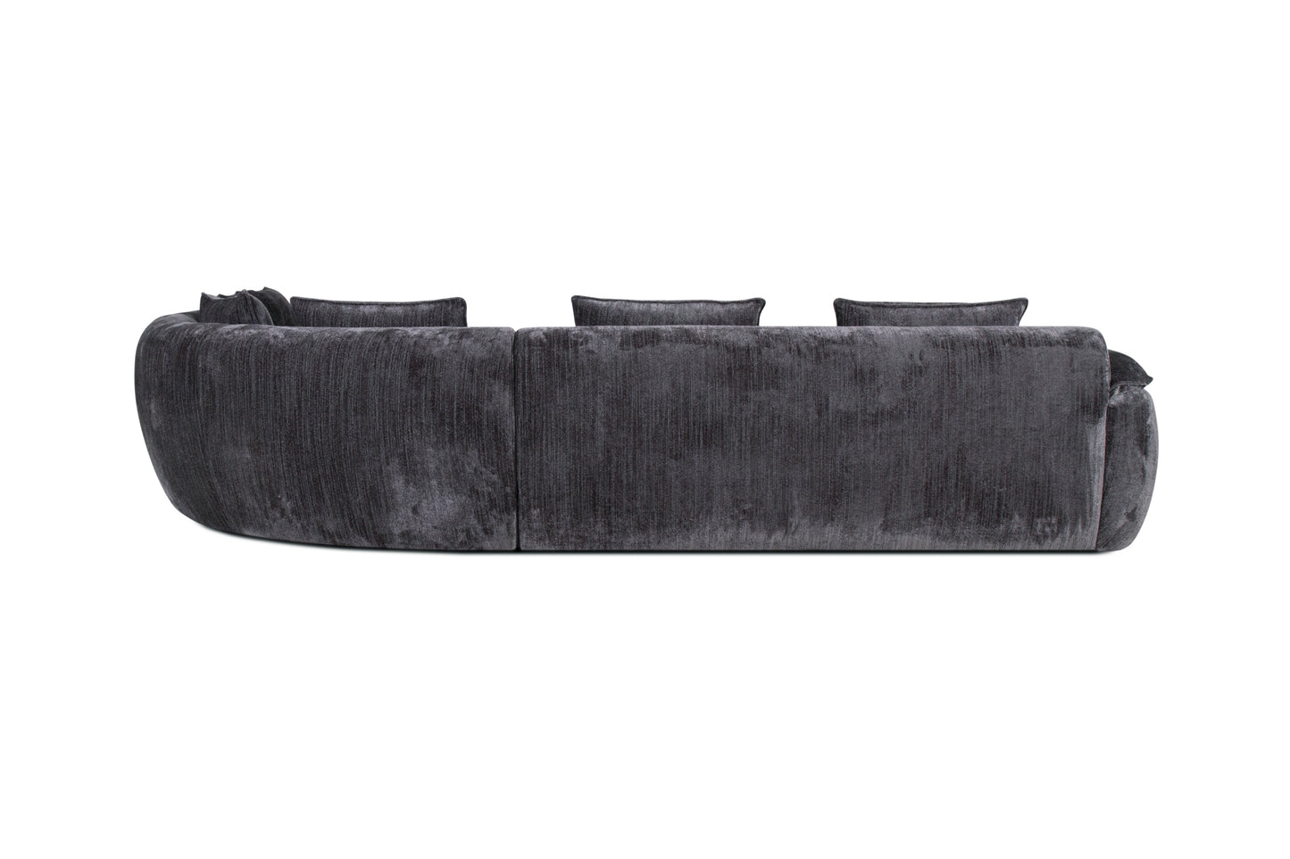 Jordan Fabric sectional -Caviar