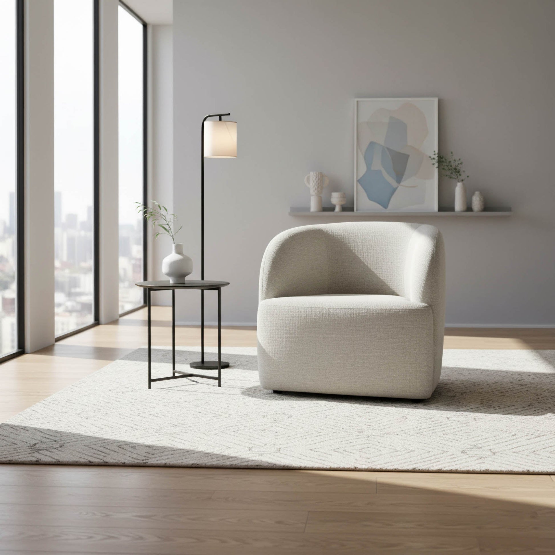 Foundation Swivel Club Chair - Austin Taupe